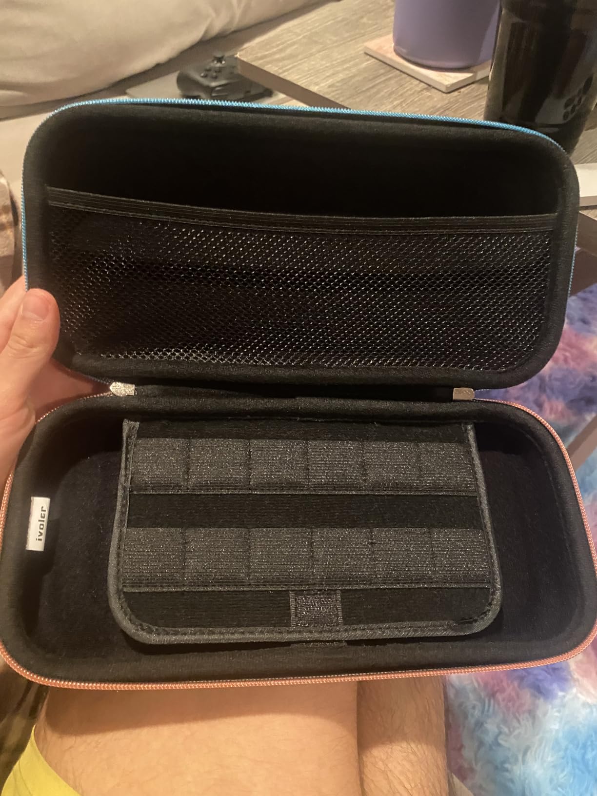 ivoler Carrying Case for Nintendo Switch 2 Model(2025), Portable Hard Shell Pouch Carrying Travel Game Bag for Nintendo Switch 2 Accessories Holds 12 Game Cartridge (Black) customer photo 2