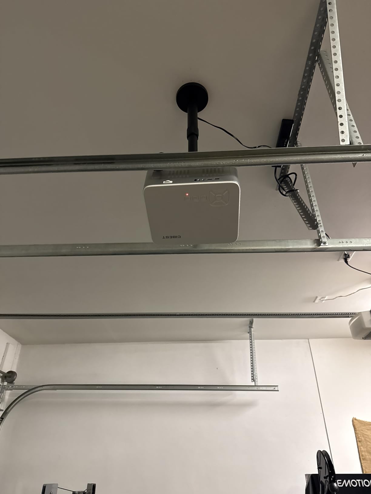 PropVue Universal Projector Mount - Adjustable Ceiling or Wall Mount for Office & Home Mini Projectors - Full Motion, Easy Installation, 360 Swivel, Extendable Length 13.8