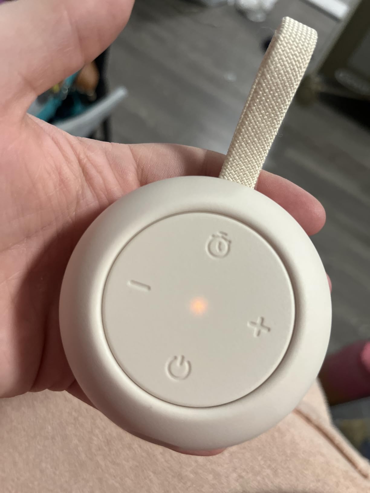 Portable Baby Sound Machine [White Noise for Babies Kids Adults][Timer Function][12 Soothing Sounds][Sleep Boombox] 15 Hours Battery Life, Travel,Registry,Gifts,Shower,Clips on Baby Stroller customer photo 2