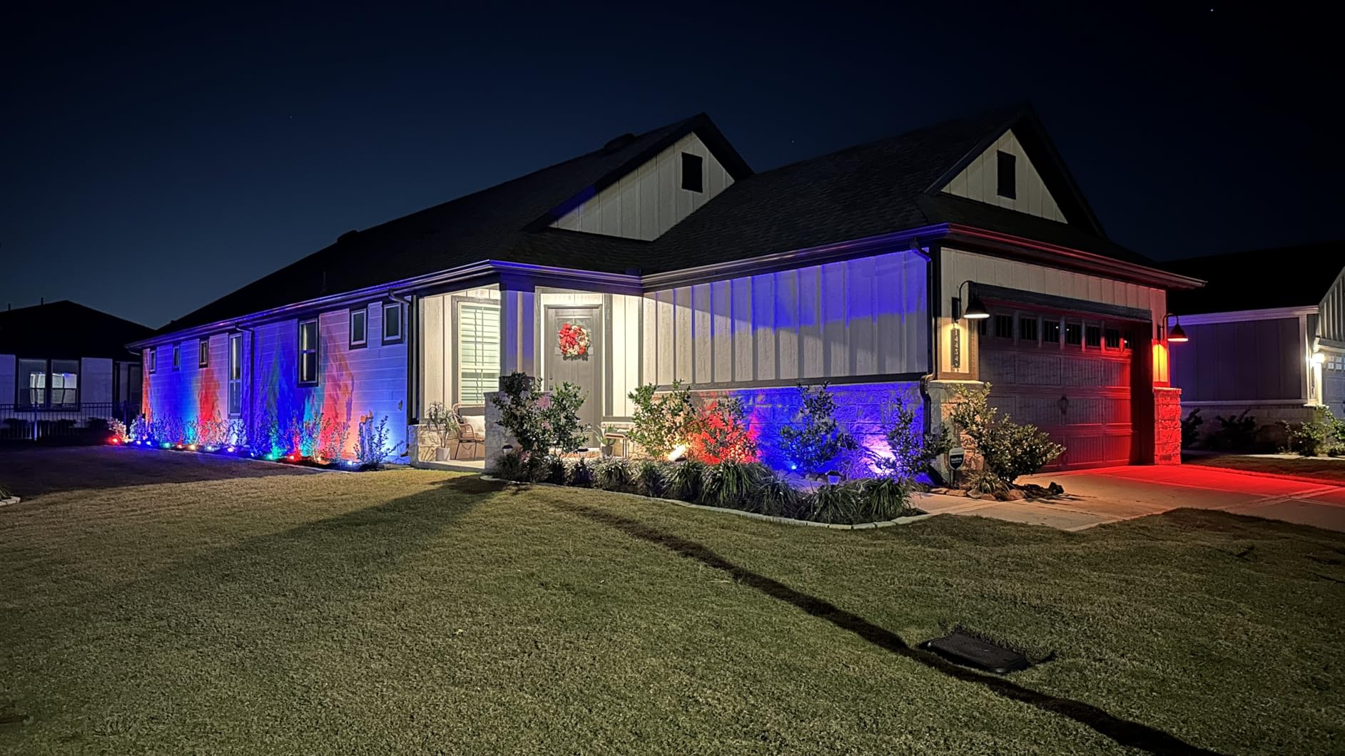 Enbrighten Vibe Eternity Landscape Lights, 33ft, 8 RGBWIC LEDs, Weatherproof, Perfect for Garden, Pathway, and Home Exterior Lighting, Smart App Control, Compatible with Alexa, Google Home, 83789 customer photo 2