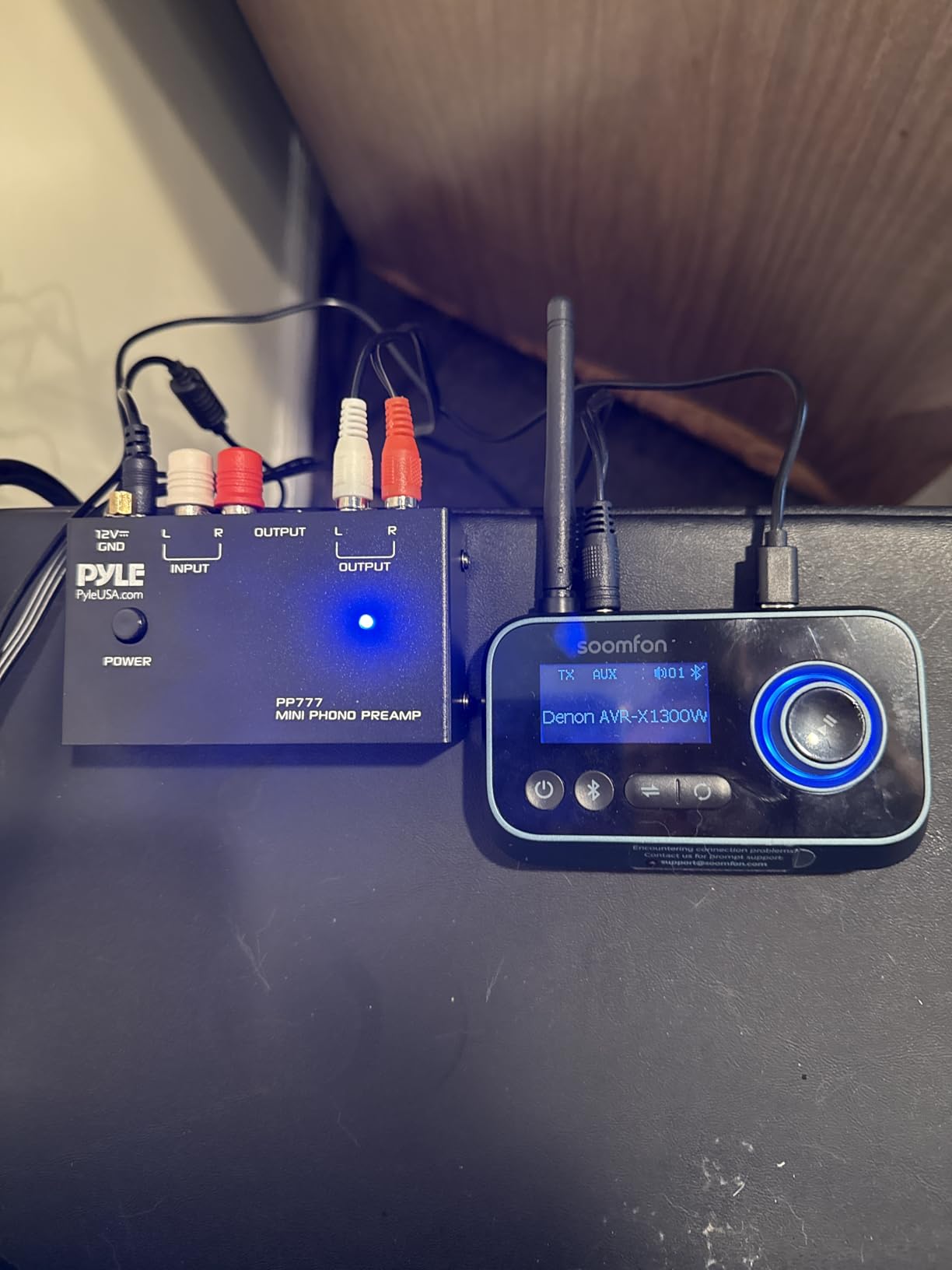 Pyle Phono Turntable Preamp - Mini Audio Stereo Phonograph Preamplifier with RCA Inputs & Outputs, Low Noise Operation, 12V DC Adapter Powered, Compatible with Turntables, Receivers, Speakers & More customer photo 1