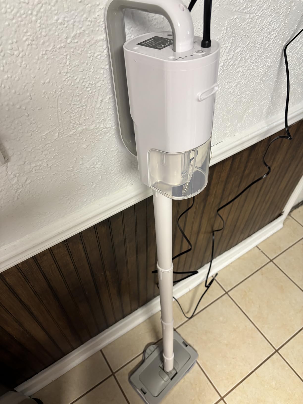 10-in-1 Steam Mop with Detachable Handheld Steamer, 350ml Tank, 10s Heat-Up, 248F Steam Cleaner, 2-Level Control and Swivel Head for Floor, Carpet, Tiles, BBQ Grill, Car Accessories Clean White customer photo 2