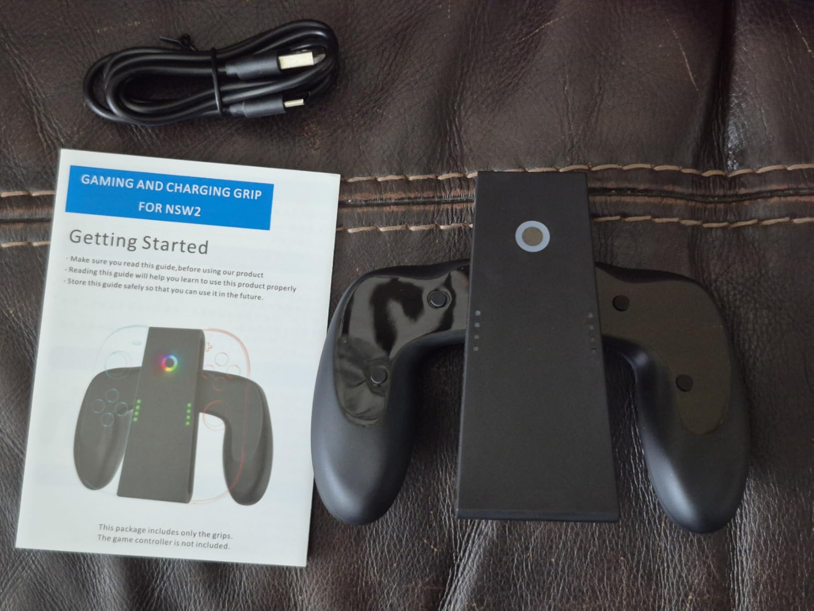 Joycon 2 Charger Grip for Nintendo Switch 2 Accessories, Switch 2 Joycon Controller Comfort Charging Grips with LED Indicator (Ordinary Charging Grip) customer photo 2