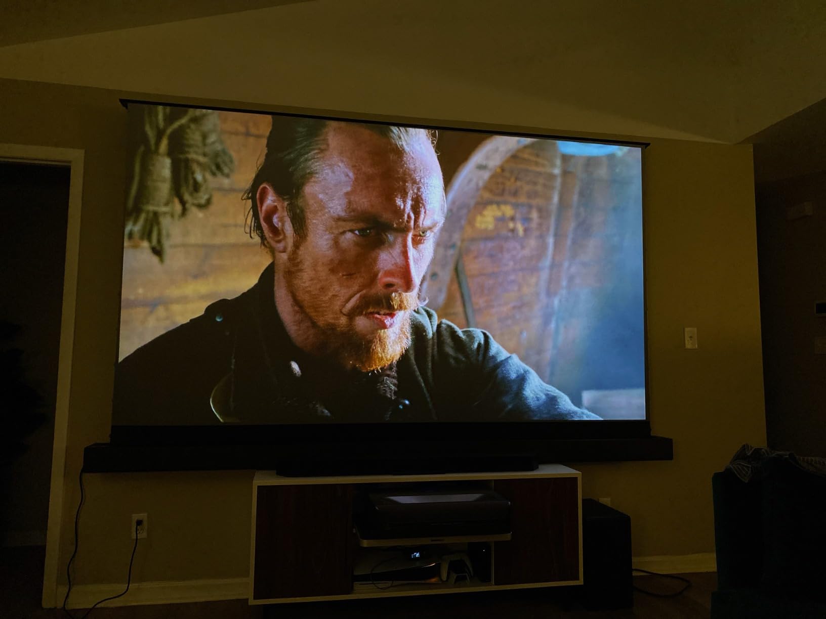 NexiGo Aurora Pro MKII, 4K Tri-Color Laser UST Projector, 30000:1 Contrast Ratio, Dynamic Iris & Laser Dimming, 0.21:1 Throw Ratio, Dolby Vision & Atmos, HDR10+, 3D, 4.2ms ~ 8ms Low Latency customer photo 1