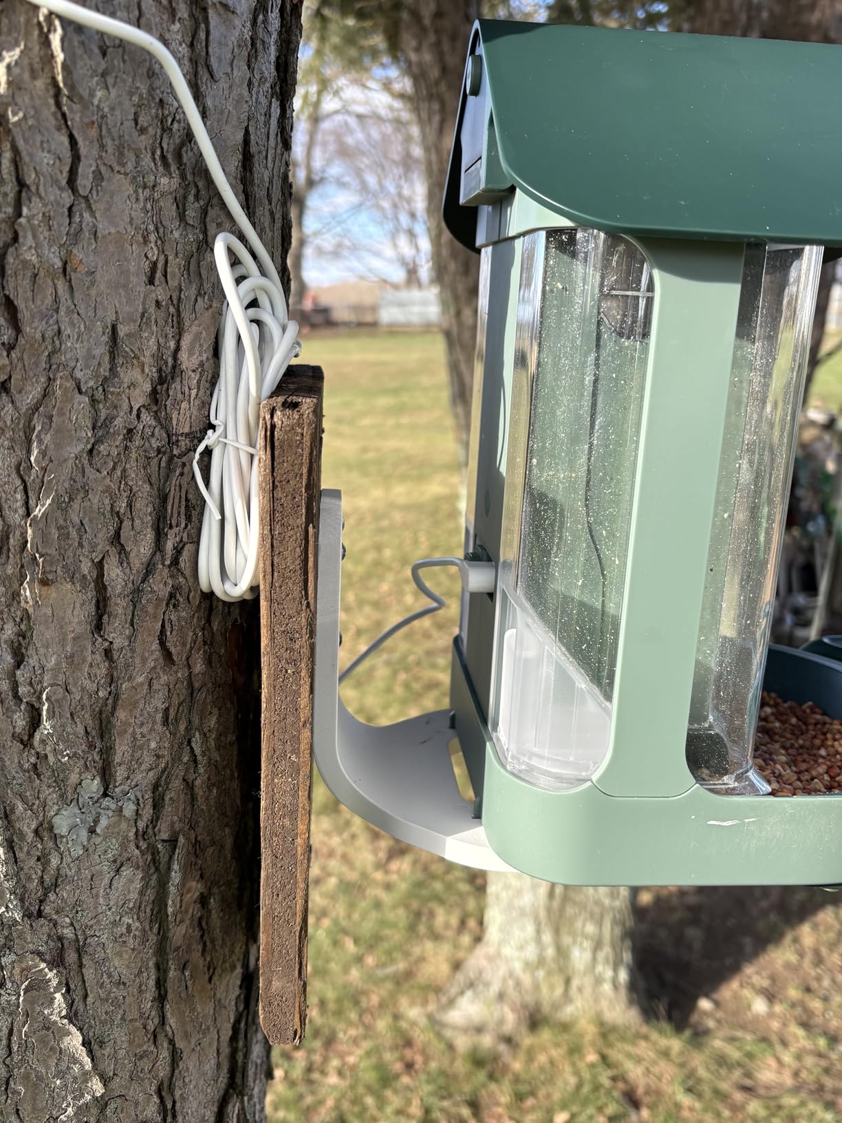 Smart Bird Feeder 4K AI Camera With Solar Panel For Outdoors, Bird Species Identification, 8MP Photos, 4K Video Livestream, Real-Time Bird Alerts, Birdwatching Gifts For Bird Lovers, Sage Pine customer photo 1
