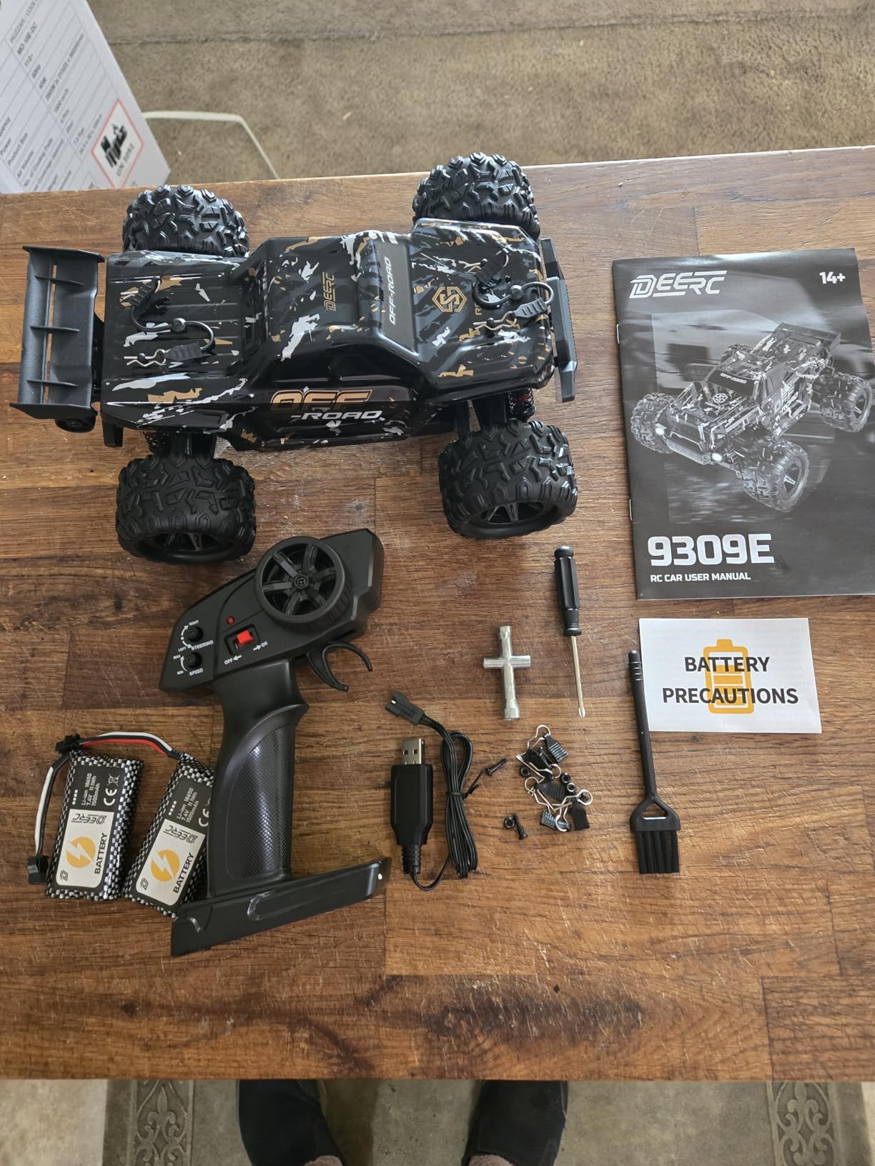 DEERC 9309E All Terrain Fast RC Cars for Adults 40KPH, 4WD Electric Off-Road Remote Control Monster Truck, 2.4Ghz High Speed Car, Waterproof Monster Truck with 2 Batteries for Boys & Kids customer photo 2