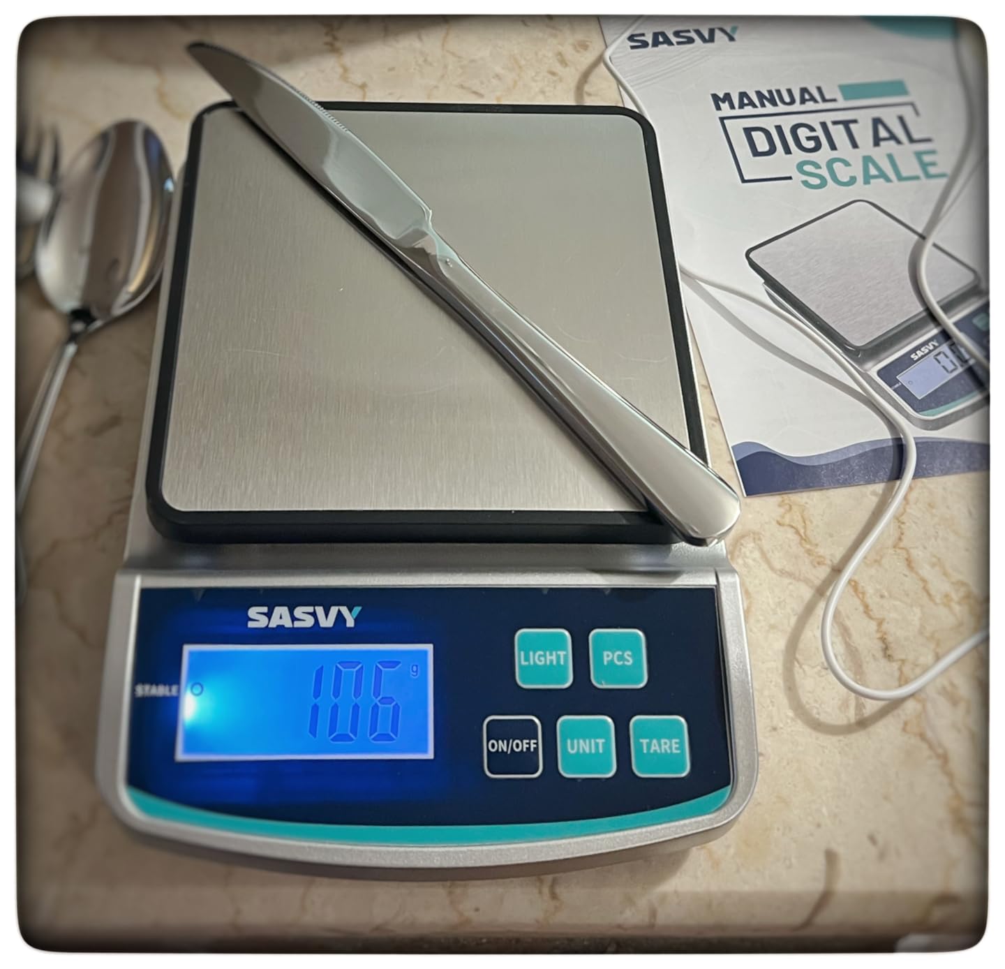 Digital Lab Scale 5000g x 0.1g oz/lb/g/kg Precision Electronic Scientific Scale Analytical Balance for Laboratory Jewelry Kitchen Includes Rechargeable Battery customer photo 1