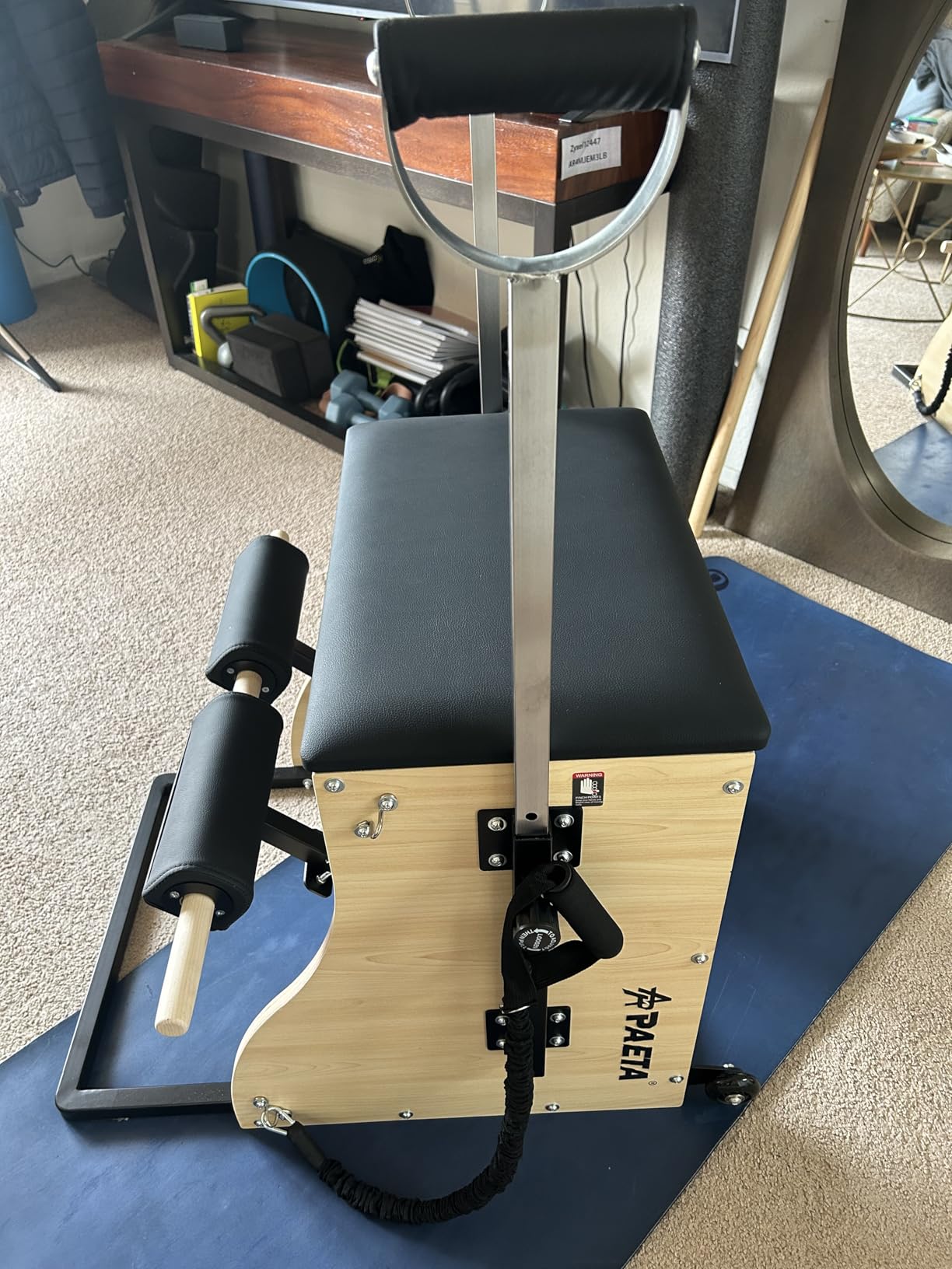 PAETA Pilates Chair, Pilates Combo Chair, Wunda Chair with Resistance Bands, Handles, and Split Pedals, Professional Yoga Chair Pilates Machine for Home and Studio Use customer photo 1