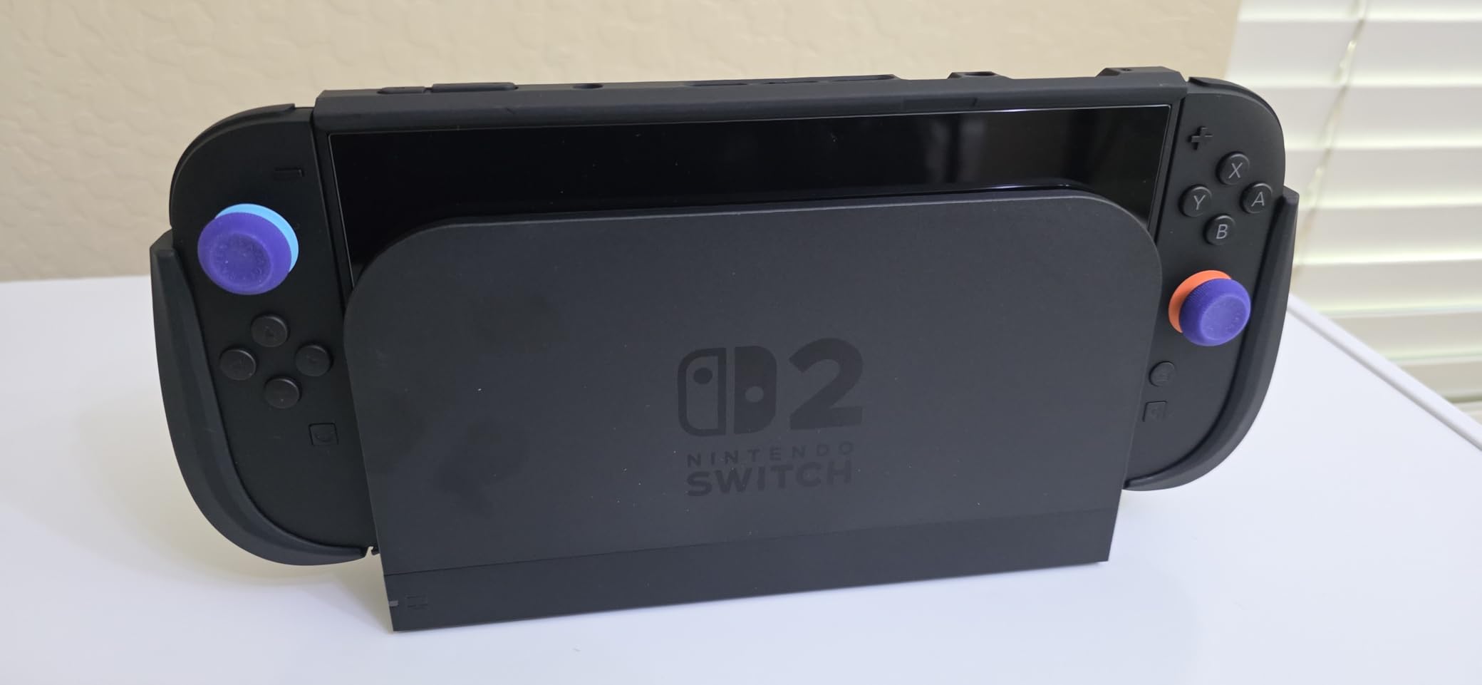 Mumba Dockable for Nintendo Switch 2 Case with Flip Stand, [Titan] Ergonomic Switch 2 Grip Protective Cover Holds 5 Game Cards & 2 TF Cards TPU Accessories and Quick-Release Joy-Con Design(Black) customer photo 2