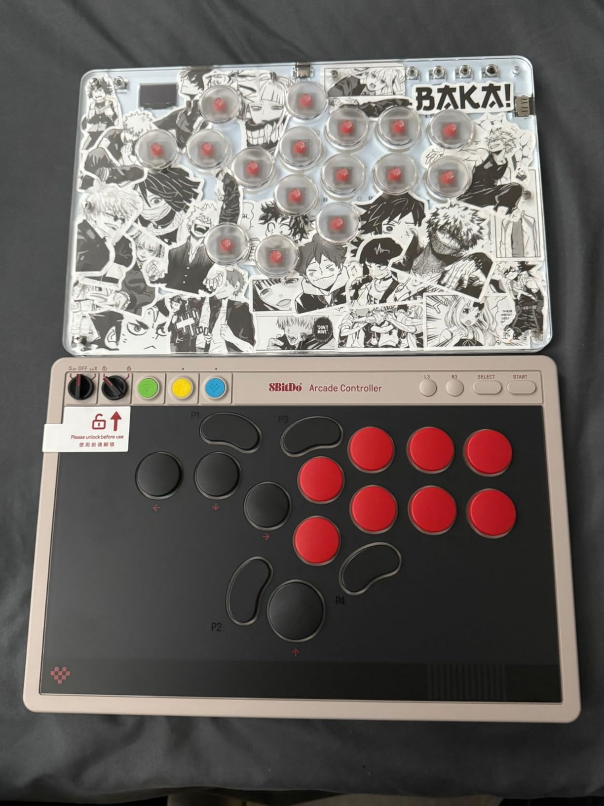 8BitDo All-Button Arcade Controller for Switch/Switch 2 & Windows - Bluetooth, 2.4G, Wired Connectivity, Low-profile Mechanical Switches, 4 Programmable Buttons, Hot-swappable PCB customer photo 2