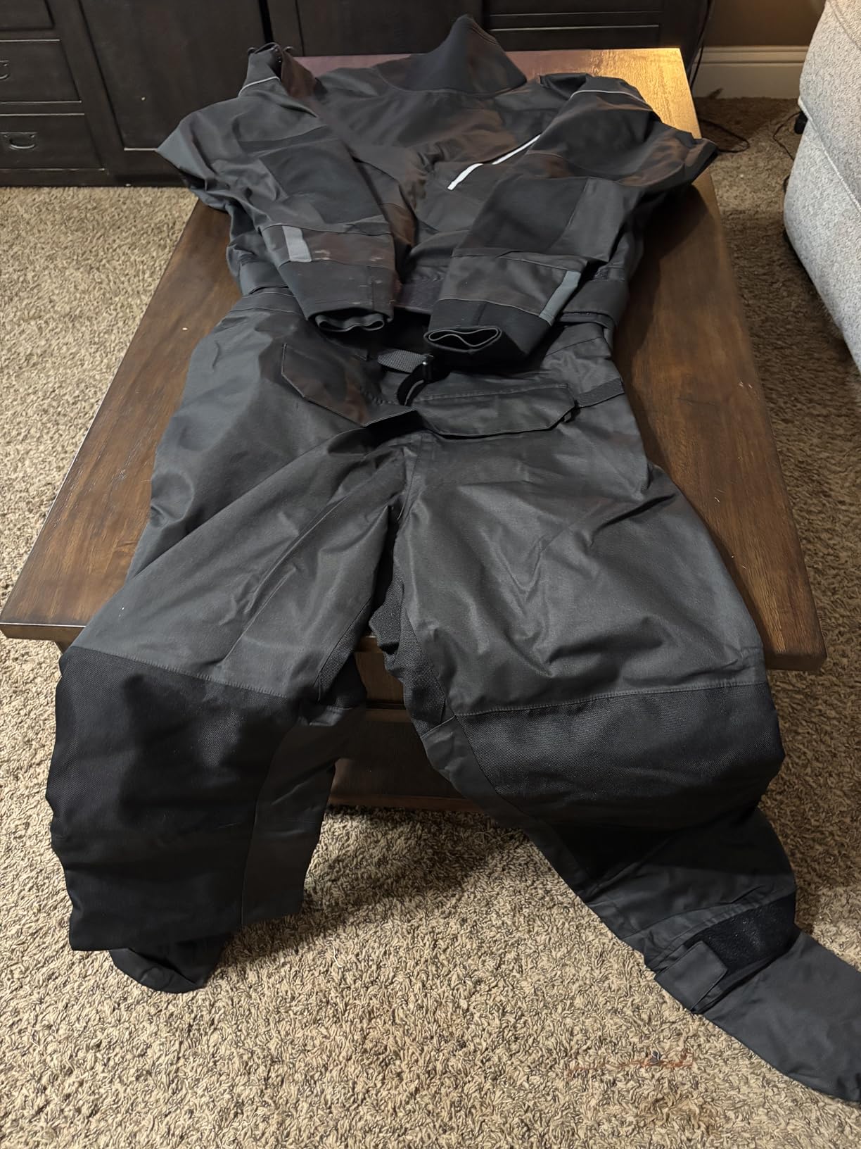Dry Suits for Men,Front Zip for Sailing,Kayaking,Paddling with Reinforced Knees and Seat,Waterproof and Breathable customer photo 2