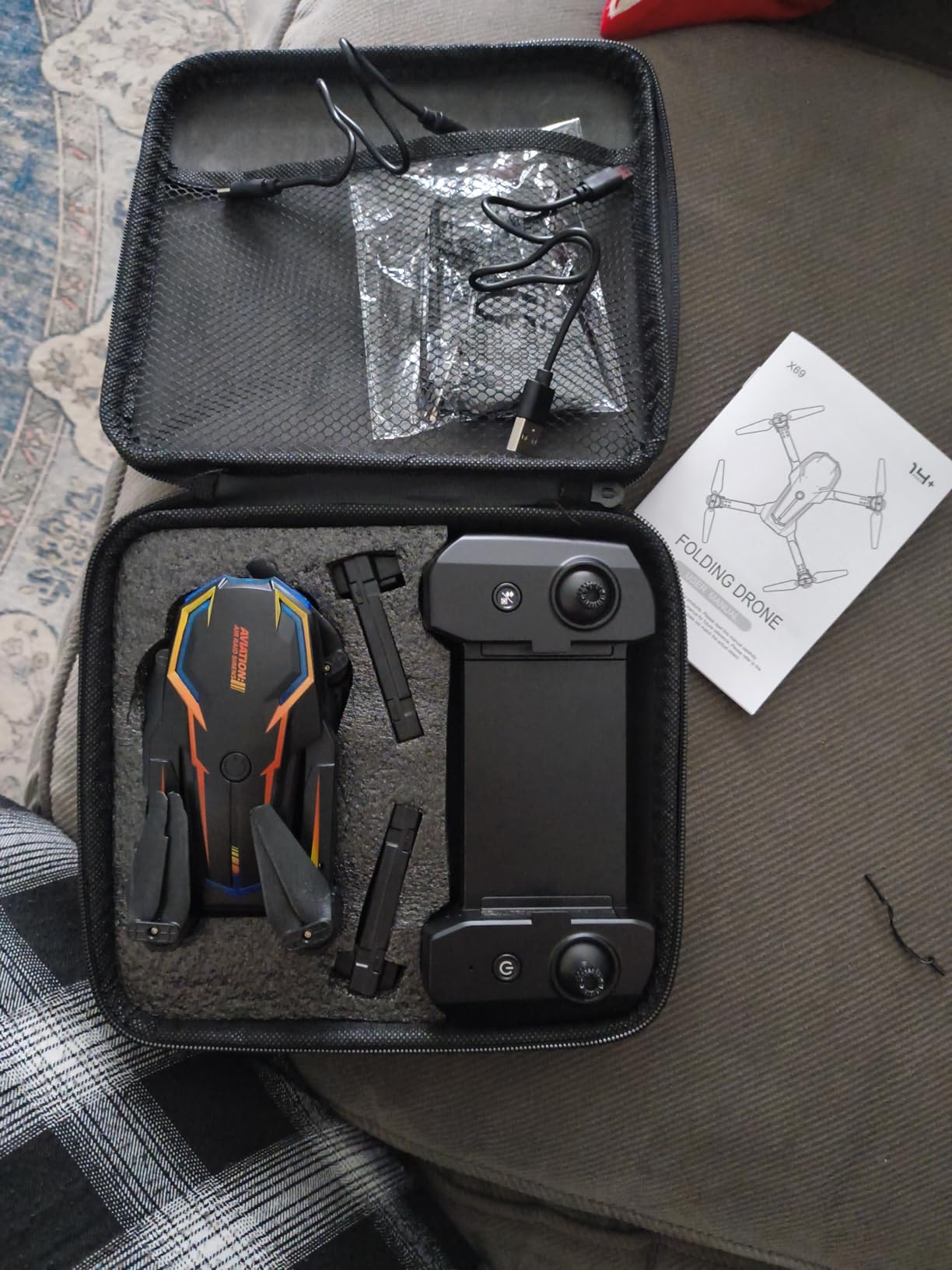 Drone with Camera for Adults, 2K HD FPV Drones with Upgrade Altitude Hold, One-Key Take Off/Landing, Speed Adjustment, Headless Mode, 2 Batteries customer photo 1