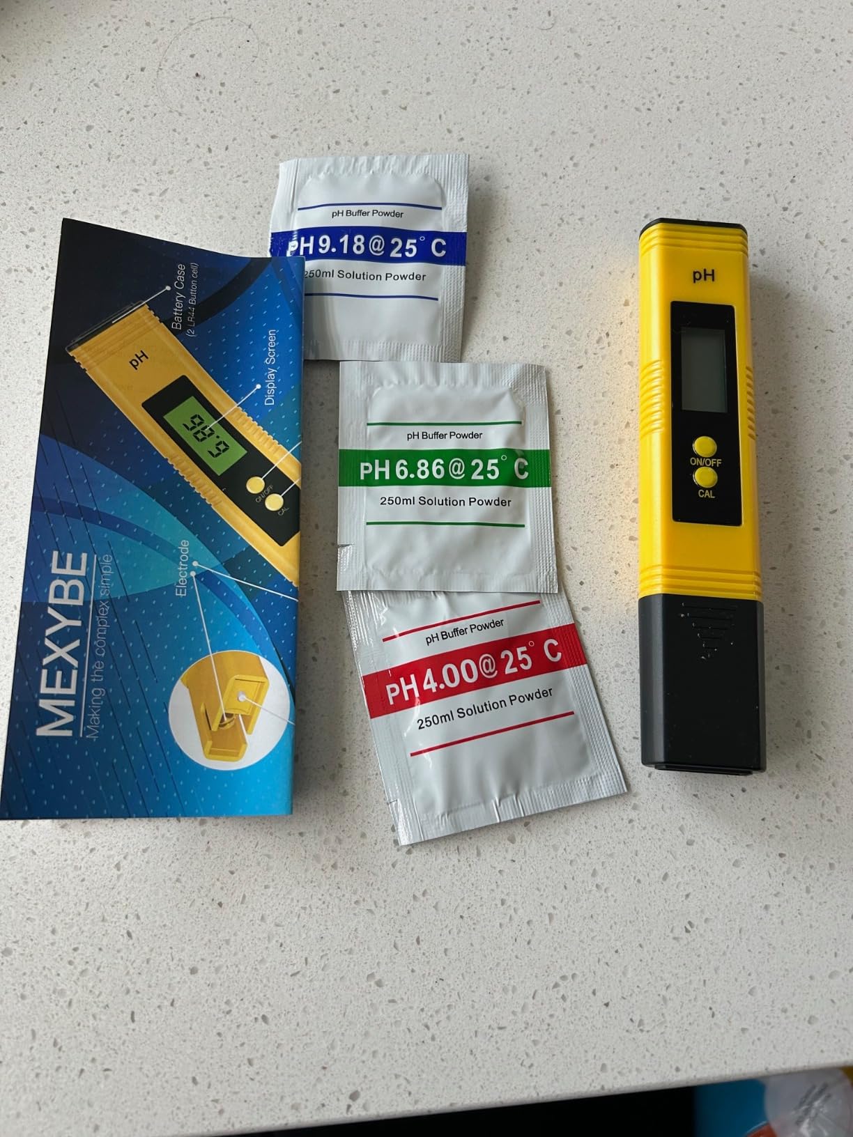 2025 All-New pH Meter for Water - High Accuracy Digital pH Tester (0.01 Precision) with UL Certification and 3 pH Calibration Powders - Ideal for Home Water, Hydroponics, Aquariums, Pools, and More customer photo 1