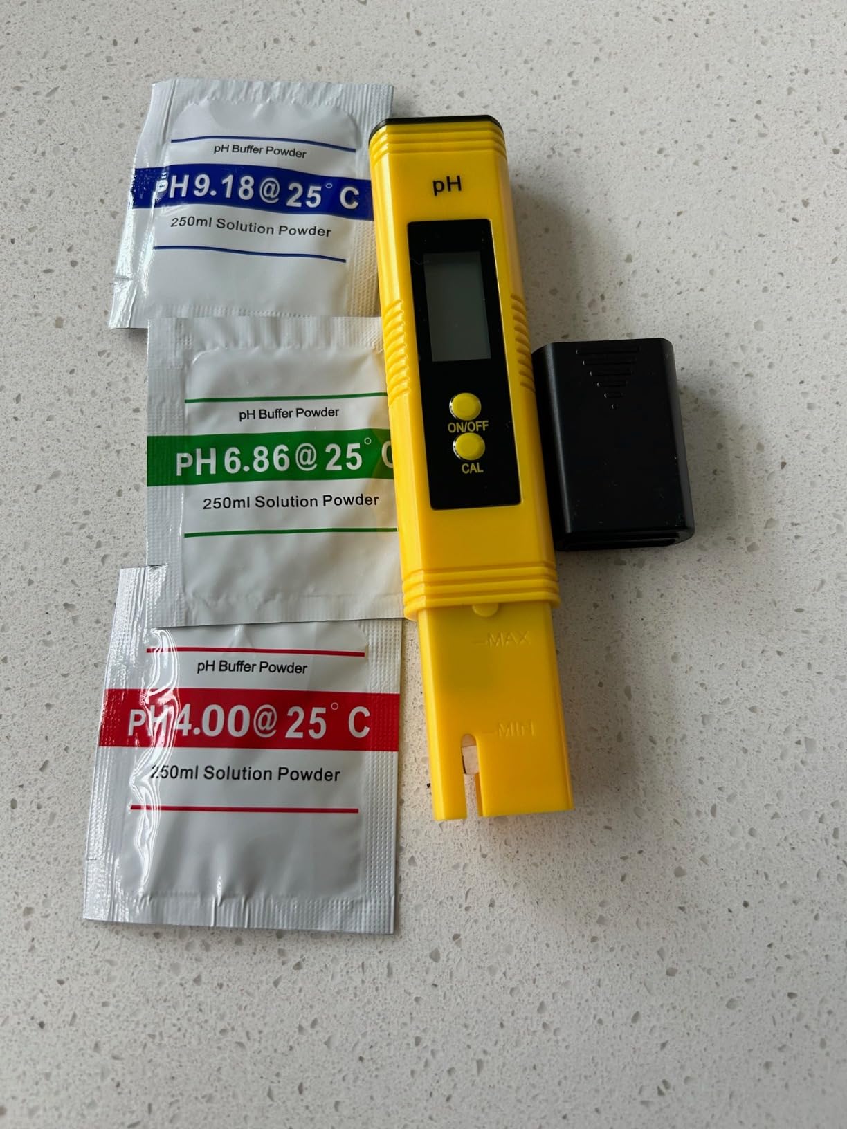 2025 All-New pH Meter for Water - High Accuracy Digital pH Tester (0.01 Precision) with UL Certification and 3 pH Calibration Powders - Ideal for Home Water, Hydroponics, Aquariums, Pools, and More customer photo 2