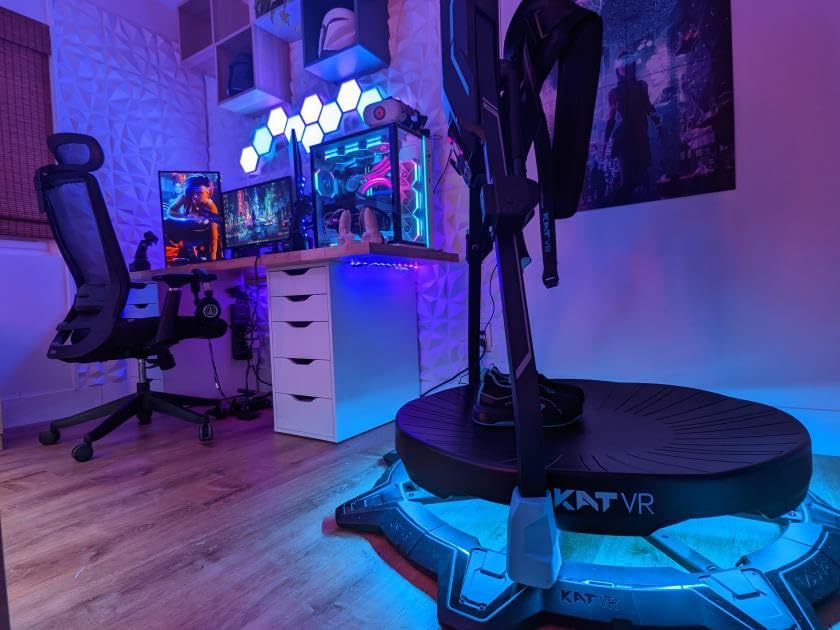 KAT Walk C2 Plus VR Treadmill - Full-Body Locomotion System with Foot Haptics - Compact 360° VR Platform for Gaming, Fitness, and Immersive Experiences US Size 11 customer photo 1