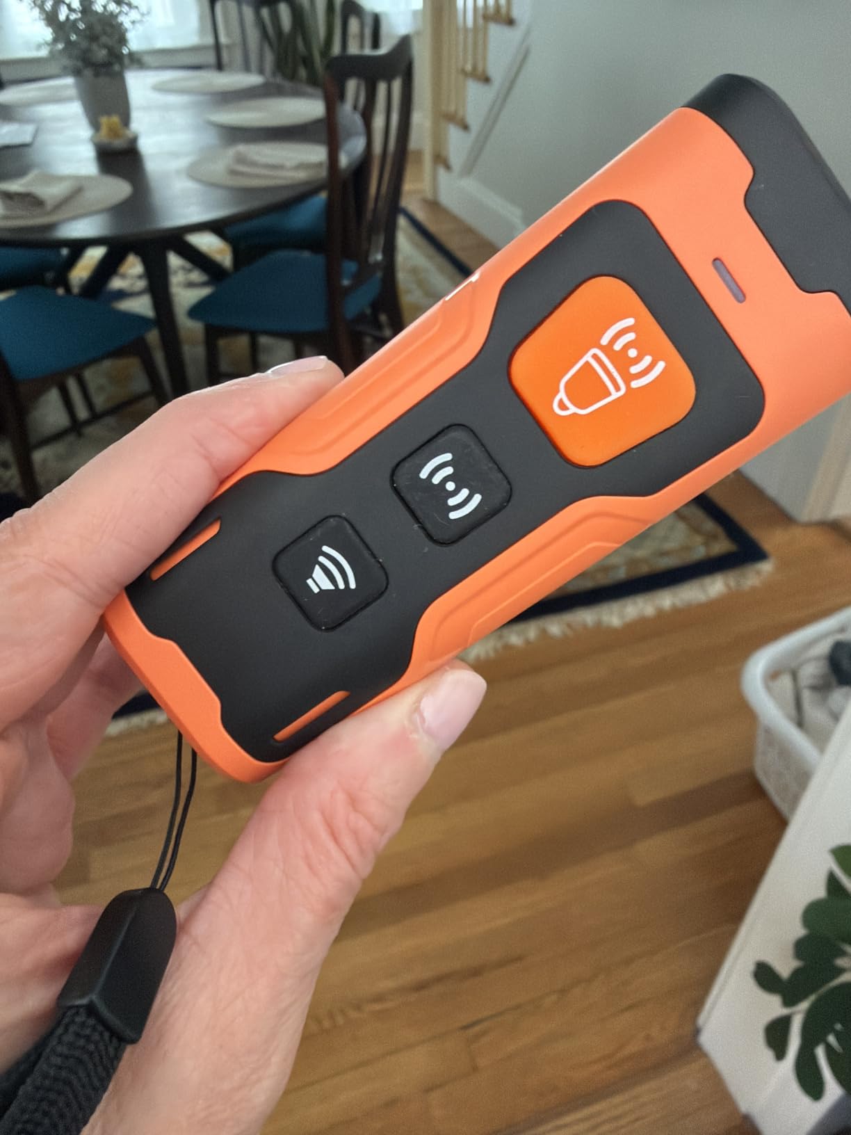Dog Bark Deterrent Devices, Ultrasonic Anti Barking Device for Dogs, Stopping Own or Neighbor's Dog Barking, Portable Dog Training Device, Safe & Effective for Indoor & Outdoor Use, Orange customer photo 1