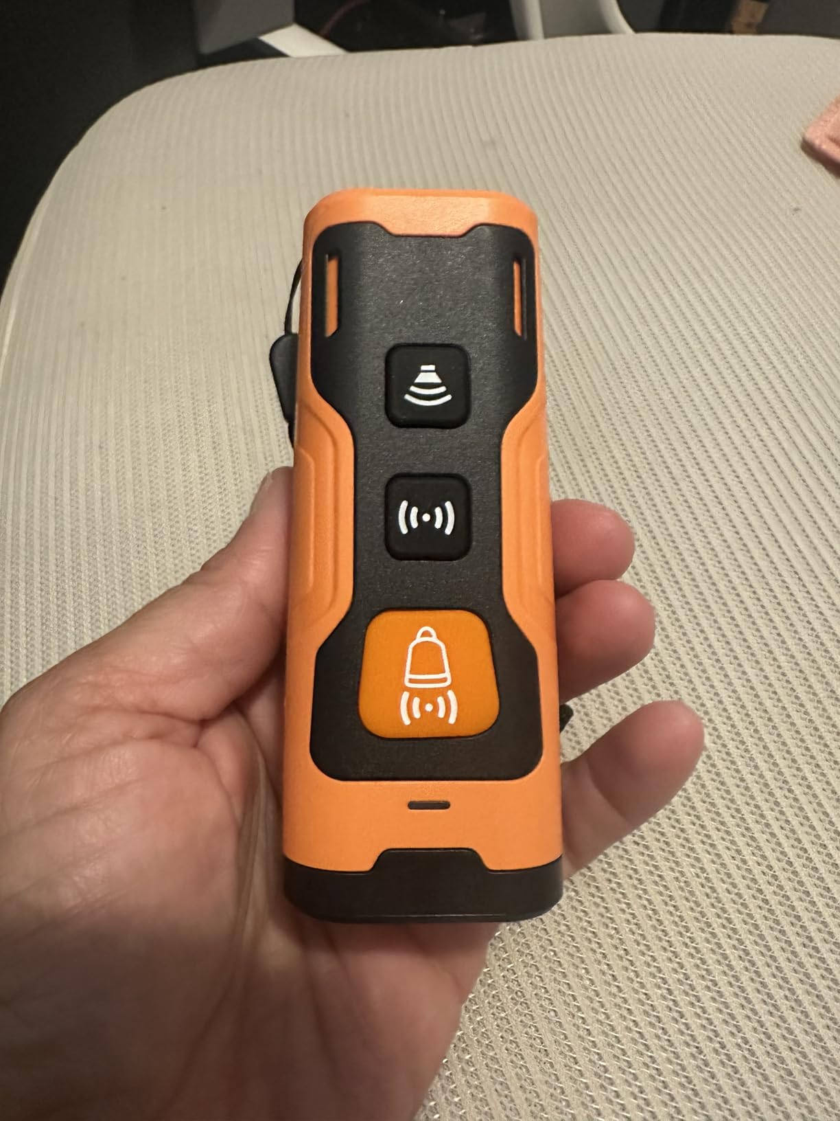 Dog Bark Deterrent Devices, Ultrasonic Anti Barking Device for Dogs, Stopping Own or Neighbor's Dog Barking, Portable Dog Training Device, Safe & Effective for Indoor & Outdoor Use, Orange customer photo 2