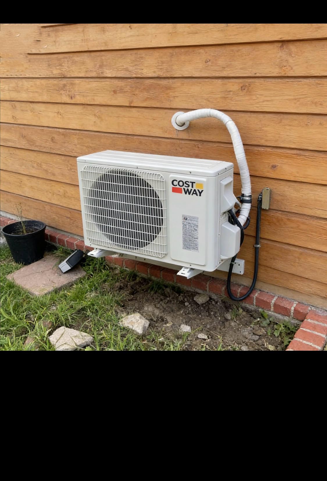 COSTWAY 11500 BTU Mini Split Air Conditioner, 115V 17 SEER2 Wifi Enabled Inverter Air Conditioner & Heater Pump System Cools Up to 750 Sq. Ft, Compatible with Alexa, w/Installation Kit customer photo 1