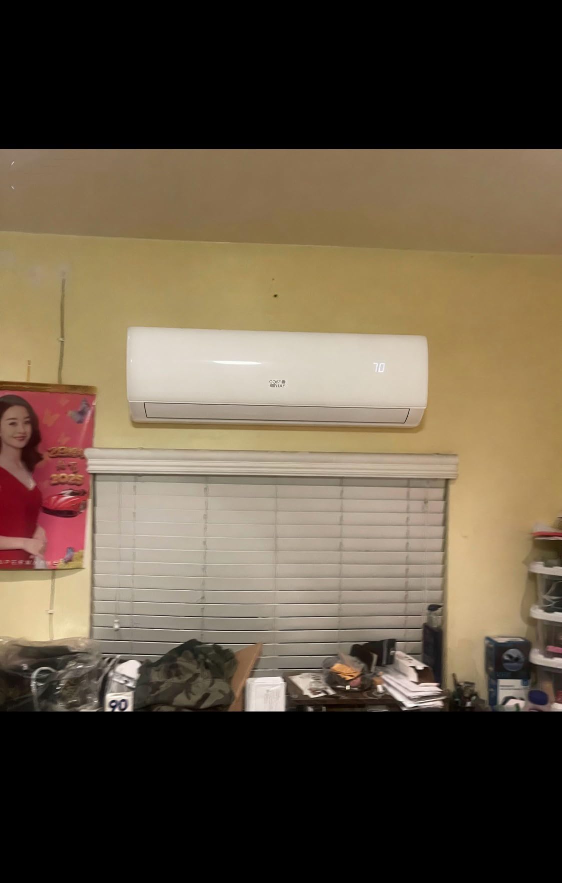 COSTWAY 11500 BTU Mini Split Air Conditioner, 115V 17 SEER2 Wifi Enabled Inverter Air Conditioner & Heater Pump System Cools Up to 750 Sq. Ft, Compatible with Alexa, w/Installation Kit customer photo 2