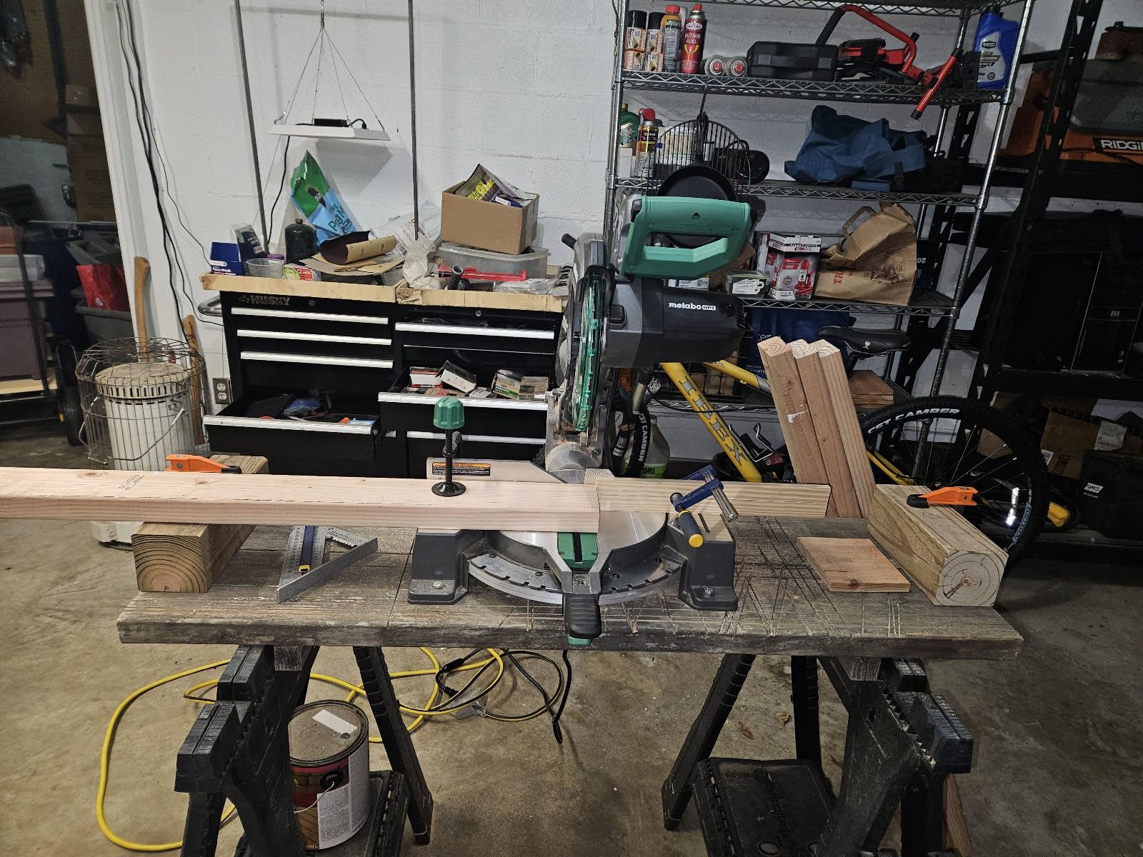 Metabo HPT 10-Inch Single Bevel Compound Miter Saw, 15-Amp Power Saw with Xact Cut Shadow Line (C10FCG2) customer photo 2
