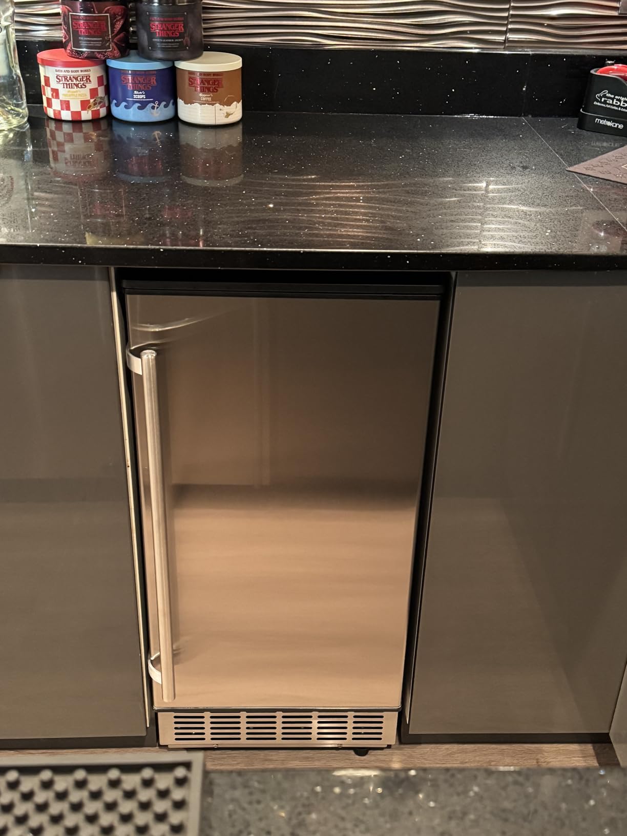 Commercial Ice Maker Machine 100 Lbs/24H, 36 Ice Cubes in 9-15 Mins, Dual Water Inlet Options, 20Lbs Storage Bin Stainless Steel Under Counter/Freestanding Ice Machine for Home, Party, Office customer photo 1