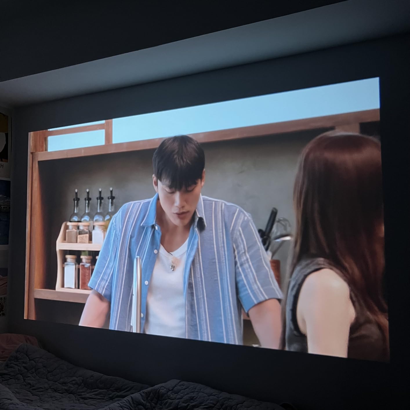 HAPPRUN 1500 ANSI Official Licensed Google TV Smart Projector, 4K Full HD Home Theater with Auto Focus, Dolby Sound, Wi-Fi Bluetooth, Built-in Apps, Compatible with Phone & PC customer photo 2