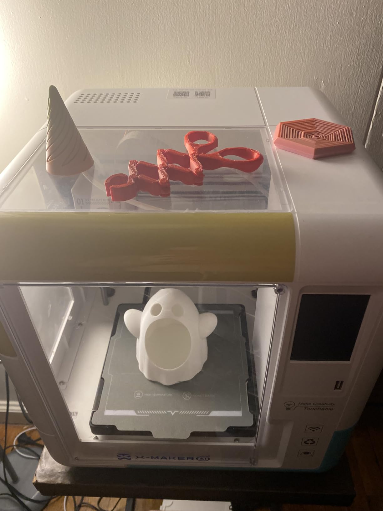 3D Printer for Kids & Beginners, AI-Powered Fully Assembled 3D Printer with Up to 400mm/s Speed, Auto Leveling, 15 Mini Apps, Includes 8 PLA Filaments for Home and School Use, X-Maker AI+ customer photo 1