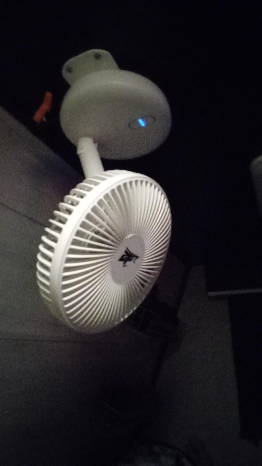 ZOIZ 12V RV Wall Mount Fan 7 inch, Quiet Oscillating Air Circulator with LED Light, Wall Mounted for Camper Van, Travel Trailer, Car, Boat, Bedroom & Living Room, Portable Cooling for Van Life Camping customer photo 2