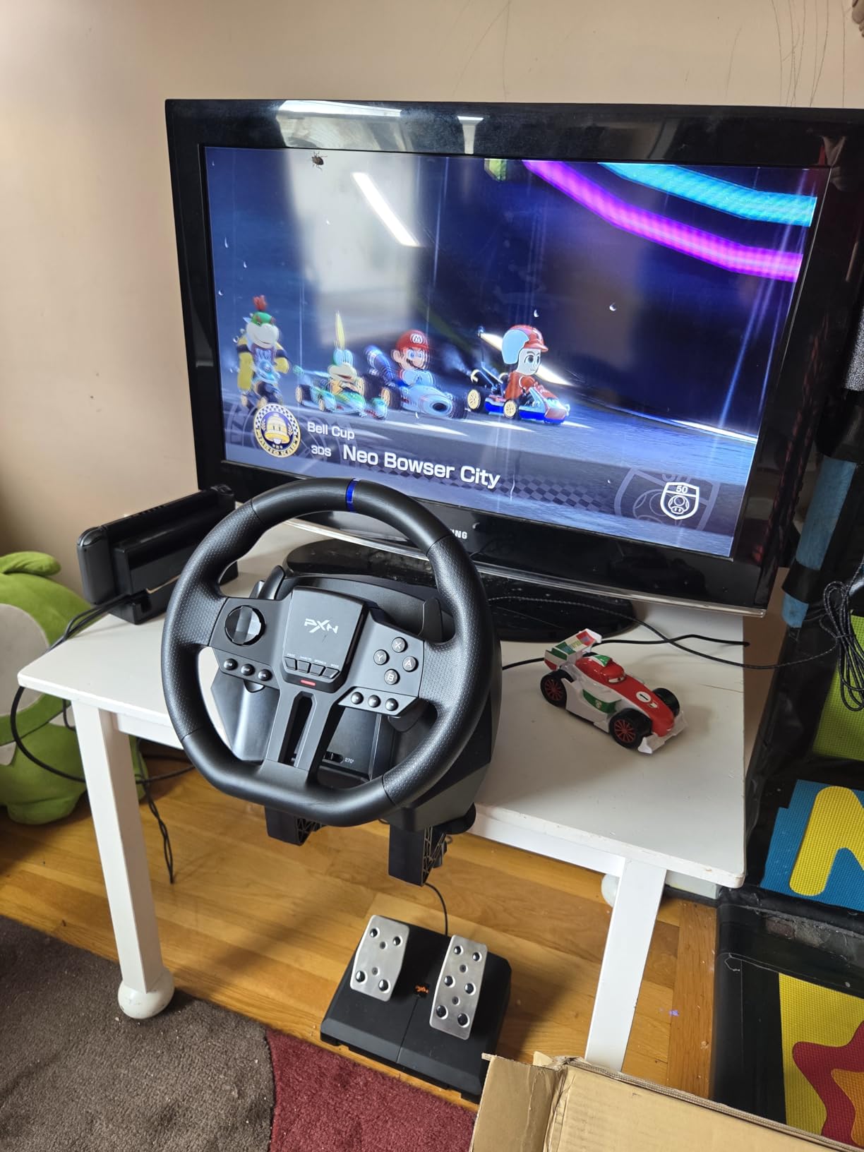 PXN PC Racing Wheel, V900 GEN2 Universal Usb Car Sim 270/900 Degree Race Steering Wheel with Pedals for PC, PS3, PS4, Xbox One, Xbox Series X/S, Switch customer photo 1