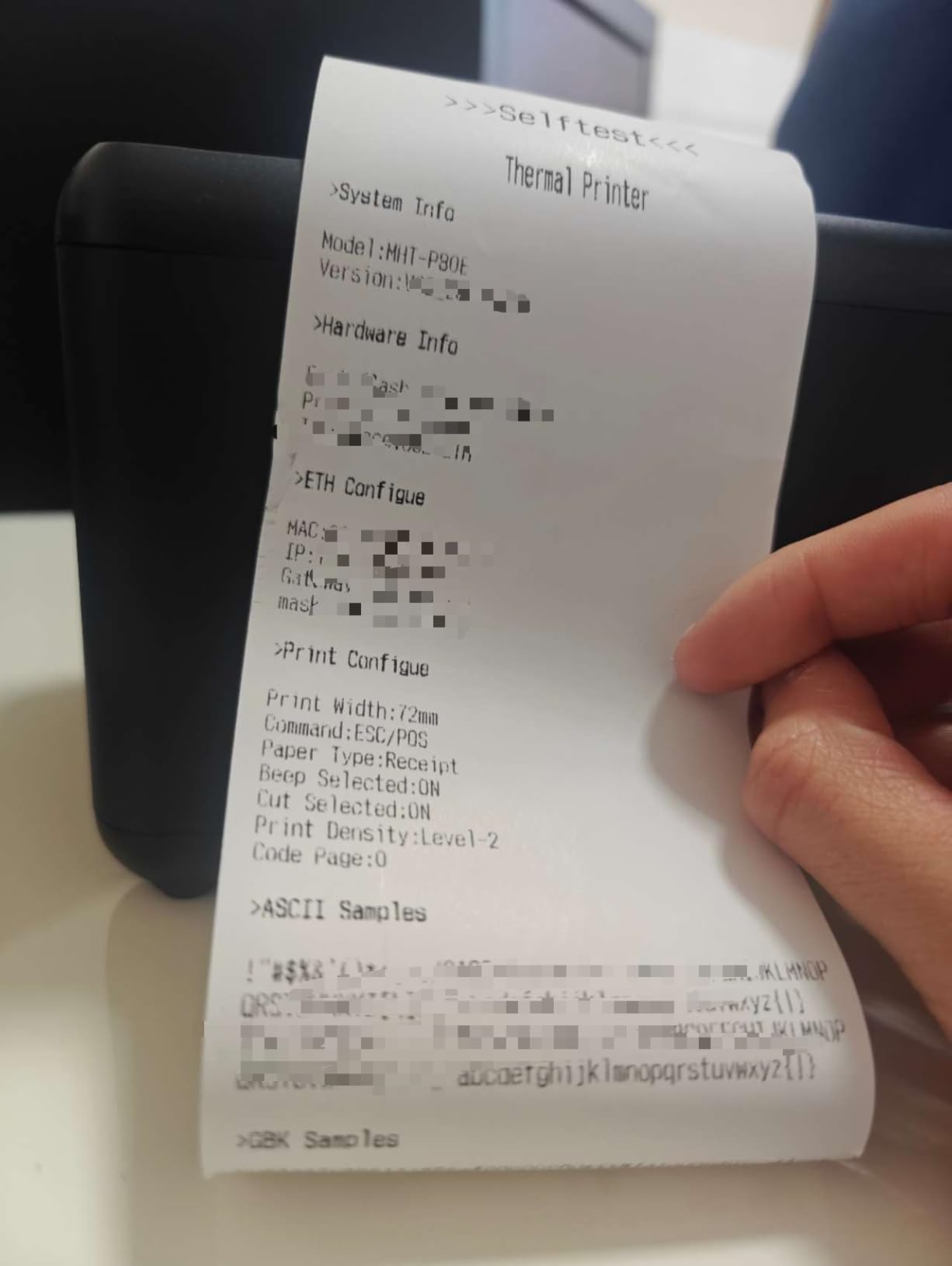 POS Receipt Printer, 80mm Thermal Printer with Auto Cutter, Large-Capacity Paper Bin, Wall-Mountable, High-Speed Printing, Compatible with Cash Drawer, Fits Catering/Retail/Logistics customer photo 1