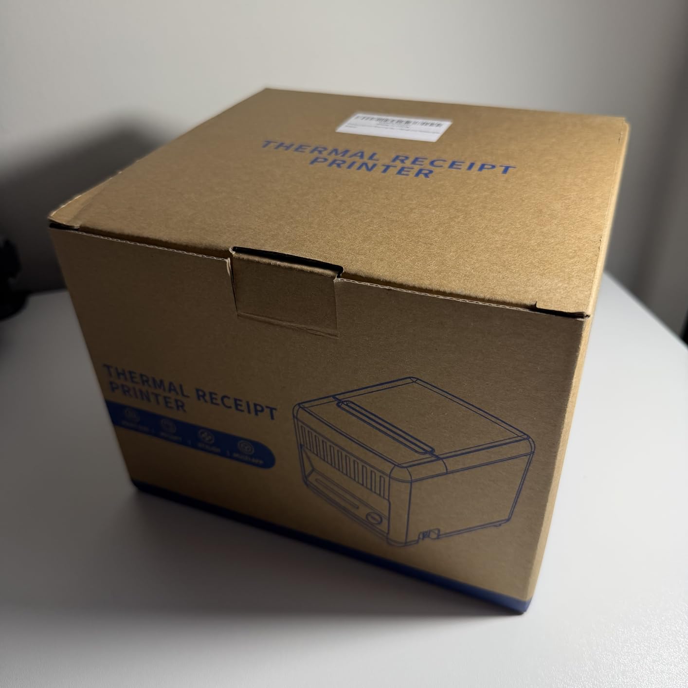 POS Receipt Printer, 80mm Thermal Printer with Auto Cutter, Large-Capacity Paper Bin, Wall-Mountable, High-Speed Printing, Compatible with Cash Drawer, Fits Catering/Retail/Logistics customer photo 2