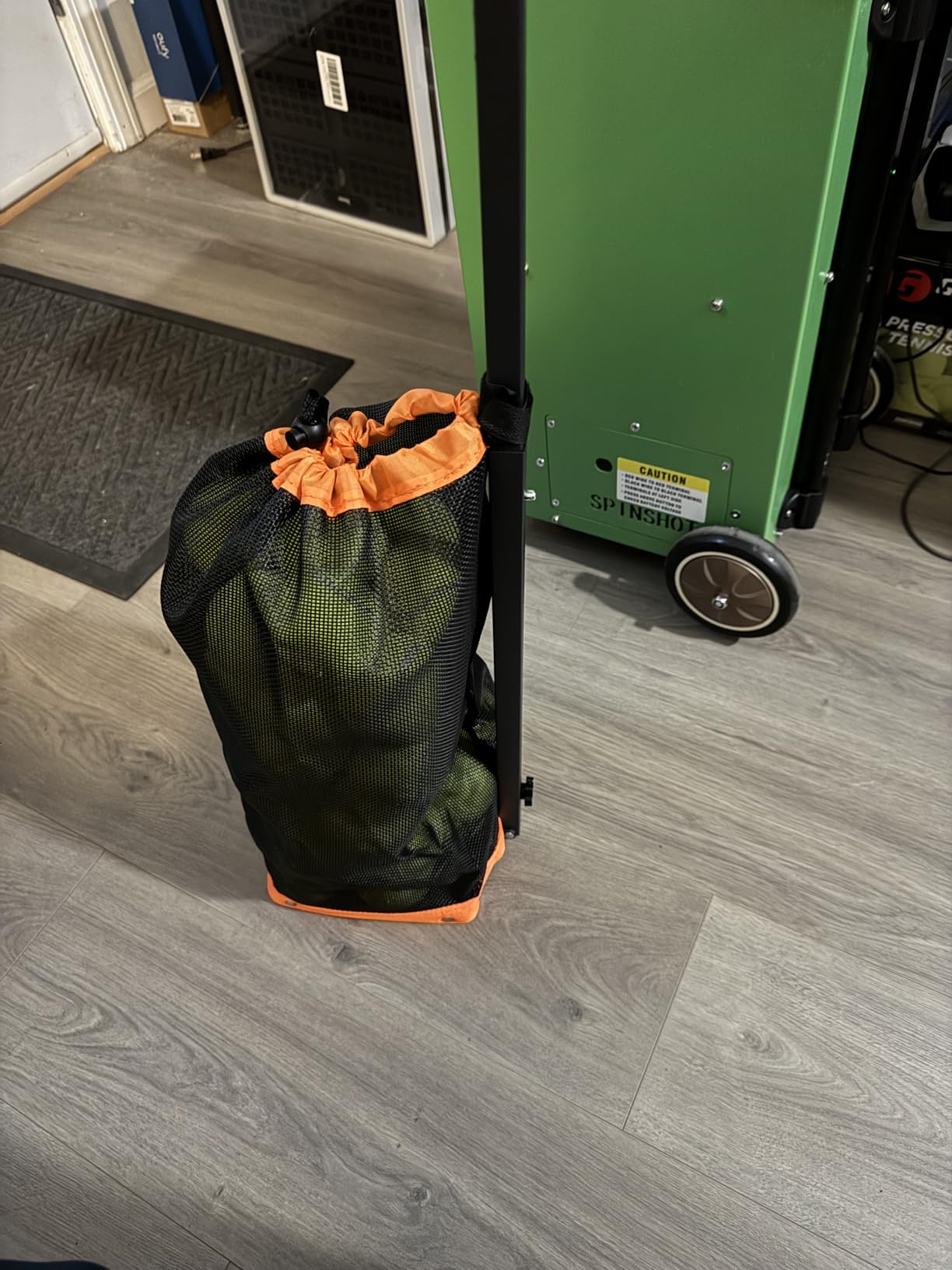 Lightweight Tennis Ball Hopper - Holds 50+ Tennis Balls or 40+ Pickleballs | Durable & Portable Adjustable Tennis Ball Picker | Great for Hard Court, Clay, Grass, Car Trunk customer photo 1