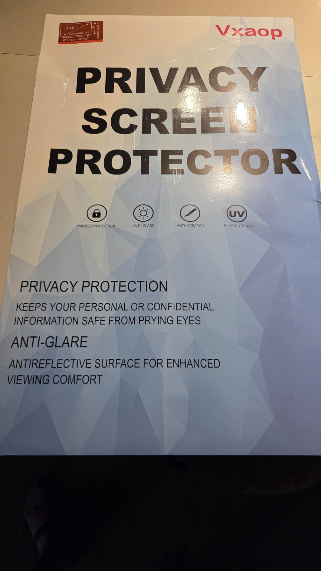 [4 Pack] 15.6 Inch Laptop Privacy Screen for 16:9 Aspect Ratio - 15.6 Inch Anti Blue Light Screen Protector Removable Anti-Scratch Privacy Shield Screen 15.6in customer photo 1
