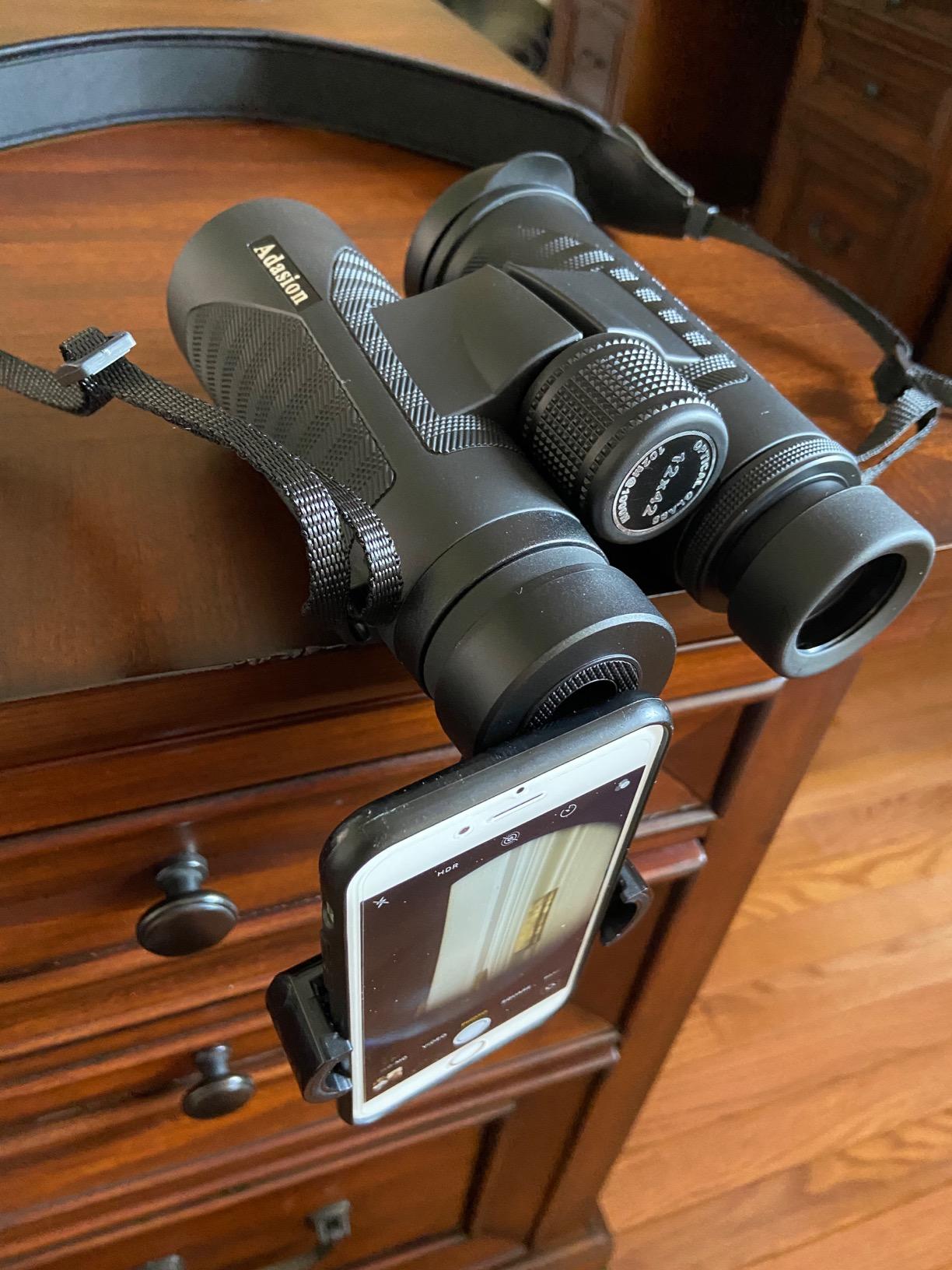 8x42 HD Binoculars for Adults High Powered with Phone Adapter and Tripod, Super Bright BAK4 Prism Waterproof Binoculars for Bird Watching Hunting Hiking Safari Travel Sports customer photo 2