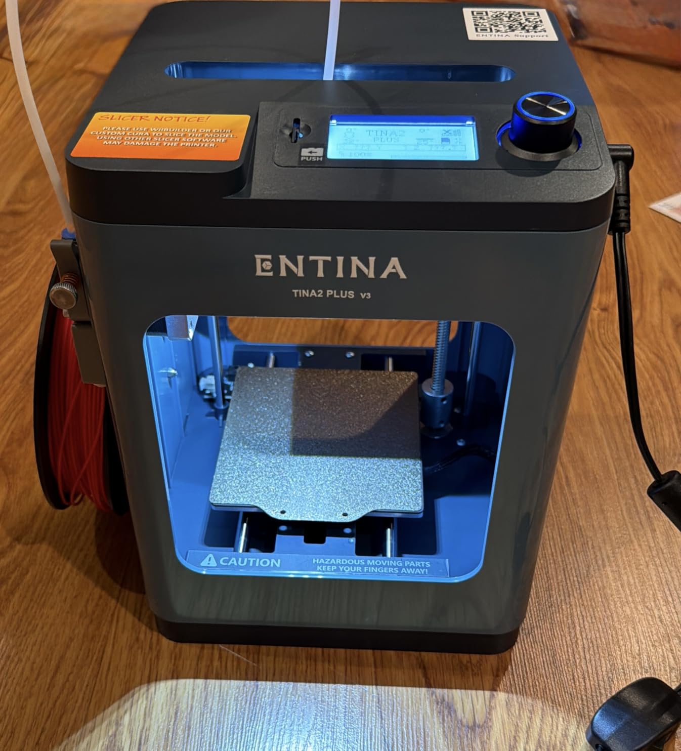 Entina TINA2Plus V3 3D Printers, 250mm/s High Speed Auto Leveling FDM Mini 3D Printer with Spring Steel Platform, Fully Assembled 3D Printer for Kids and Beginners with WiFi High Precision 3D Printing customer photo 2