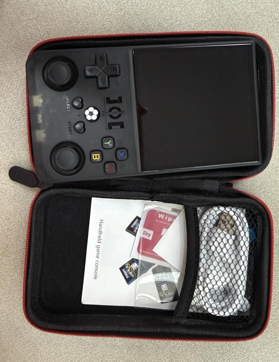 R36MAX Retro Handheld Game Console, 4.0 Inch 720x720 IPS Screen, 64GB Built-in 18,000+ Classic Game, Portable Hand Held Open Source Linux System, 4000mAh Battery Retro Gaming Console(Blue 64GB) customer photo 2