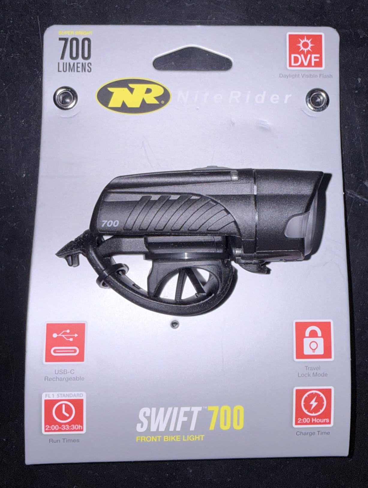 NiteRider Swift 700 Lumen USB-C Rechargeable LED Front Bike Light - 5 Modes Compact Powerful Lumens IP64 Waterproof Bike Headlight Easy Mount Single Button Control Commuting, MTB, Road Cycling Safety customer photo 1