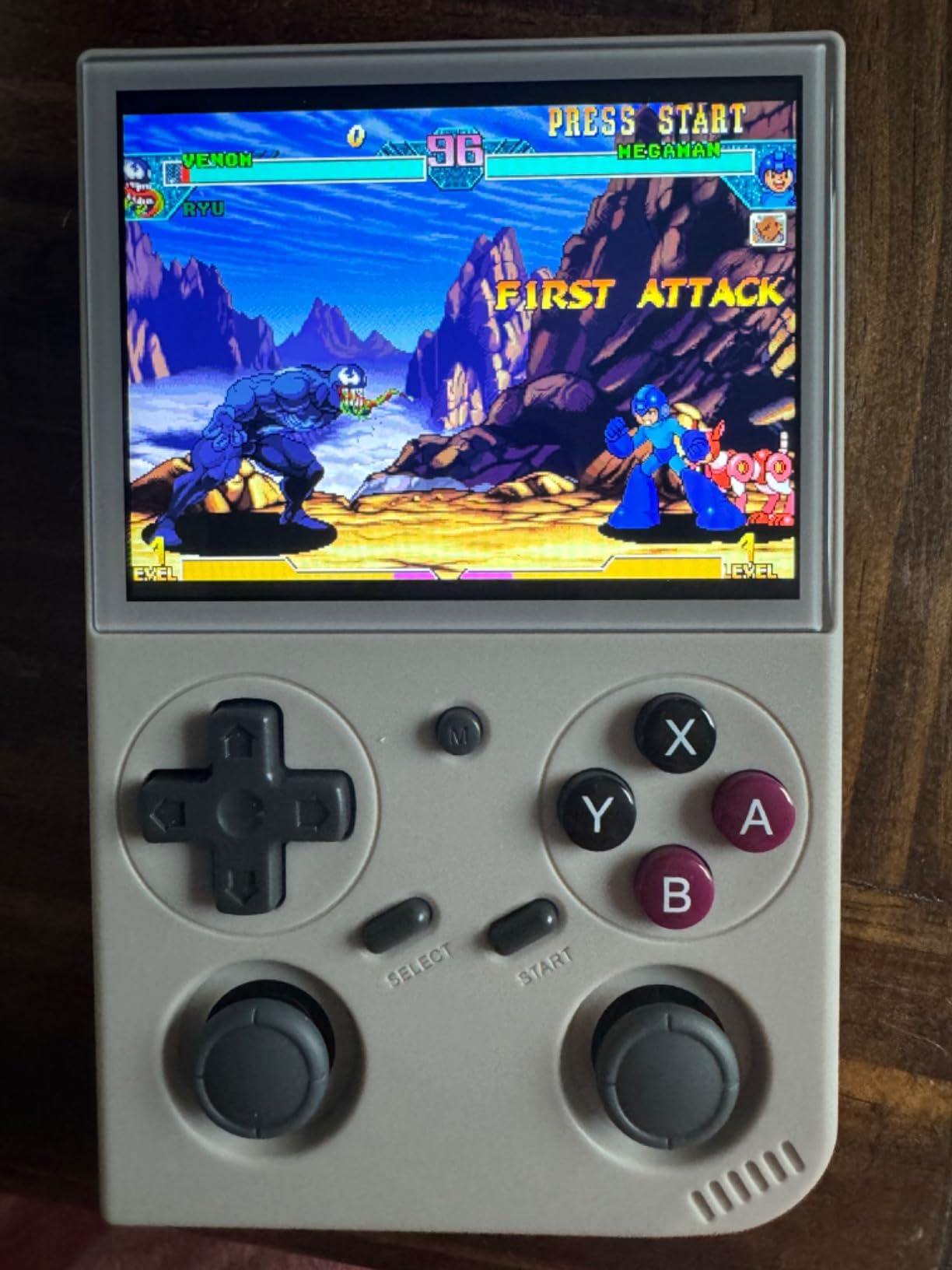 G350 Retro Handheld Game Console, 3.5 Inch IPS Screen Linux System Built-in 64G TF Card 4371 Games Preloaded Handheld Game Console 3200mAh Battery(Transparent Black) customer photo 1