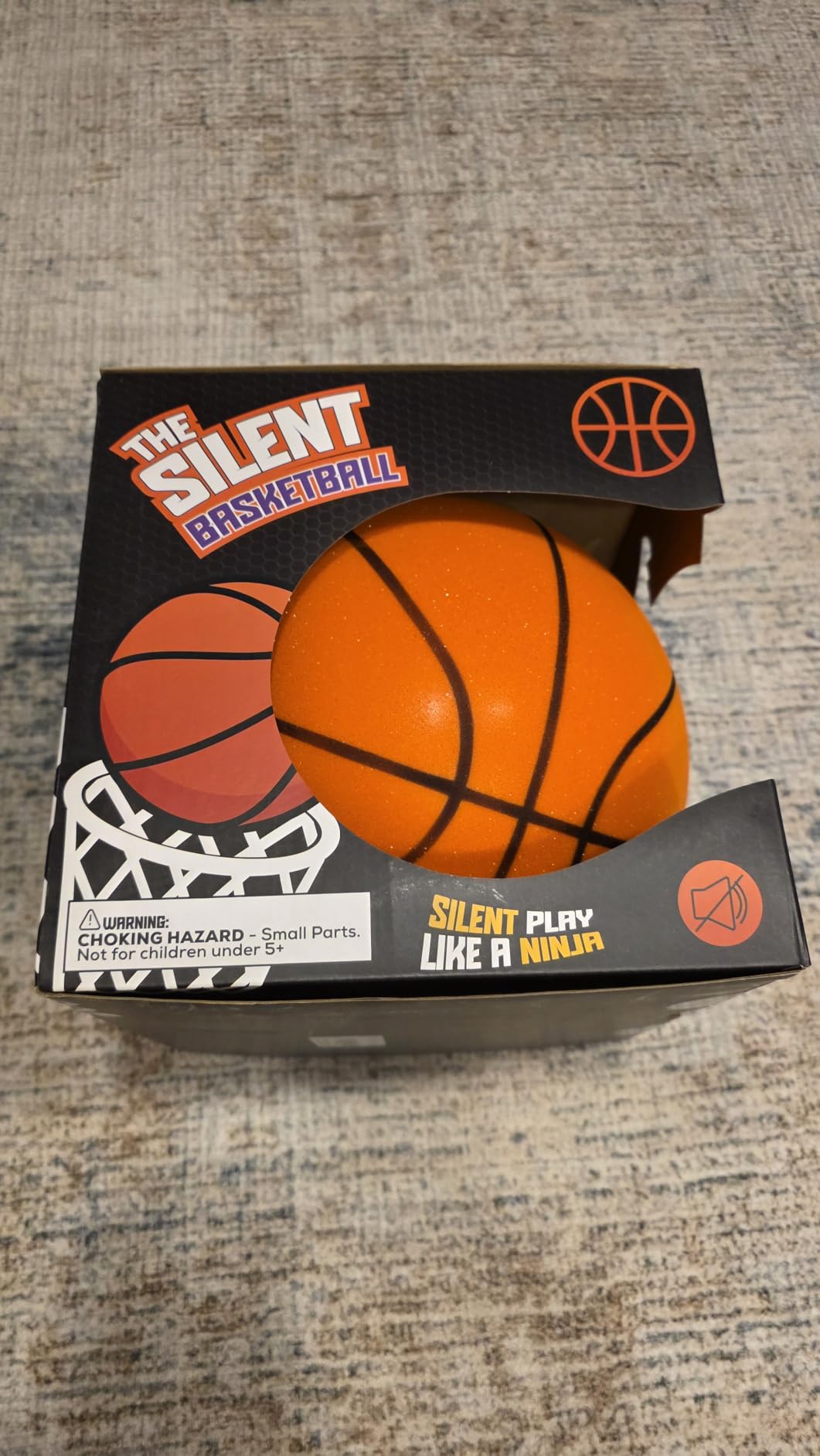 Silent Basketball - Not Vacuum Shipped - 2025 Upgraded Airless Soft Foam Ball Soundless for Quiet Dribbling and Indoor Training - Real Feel Higher Bounce No Noise customer photo 1
