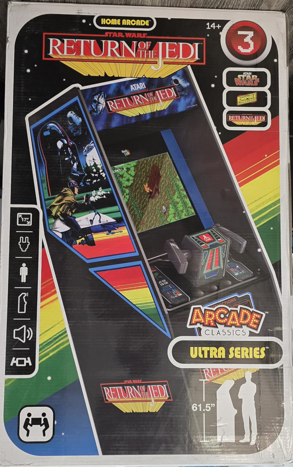 Arcade Classics - WWE Ultra Series Game Machine, 5 Games, 17