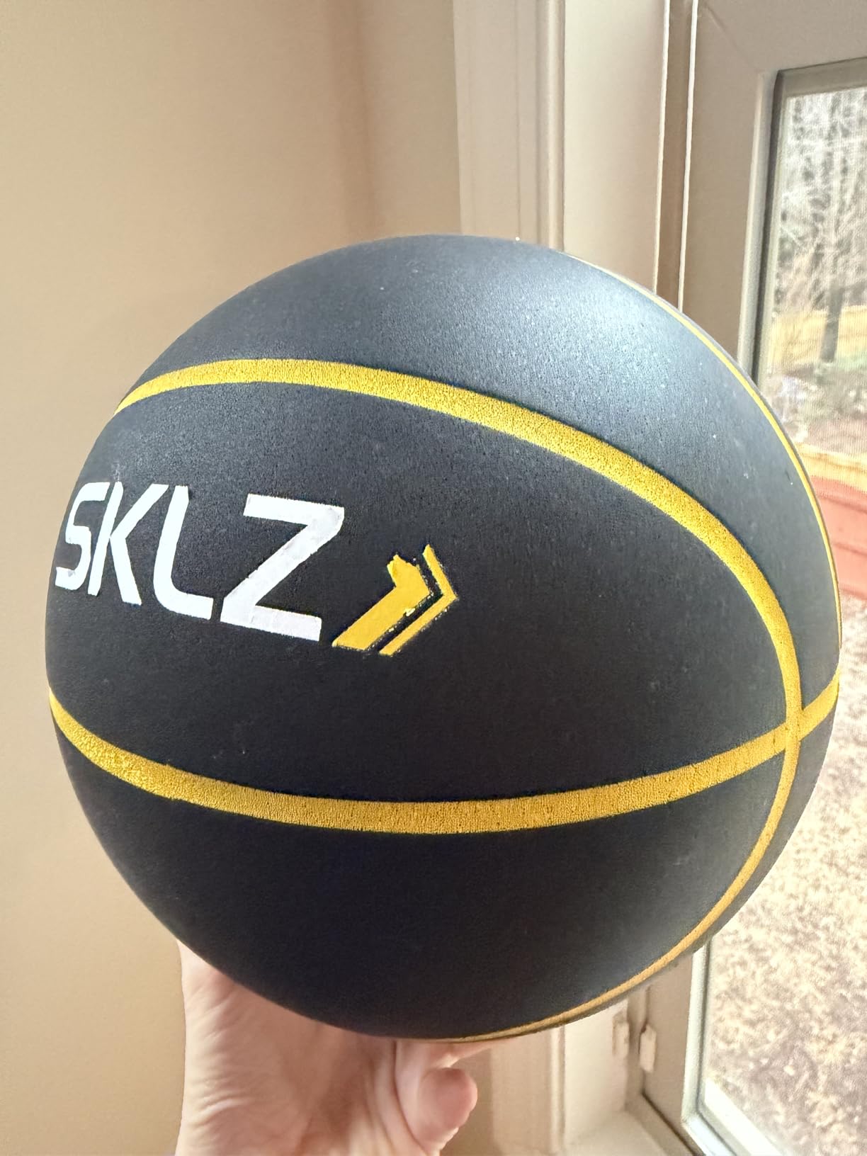 SKLZ Bashhhketball Pro Silent Basketball - Official Size 7 Foam Basketball, 29.5