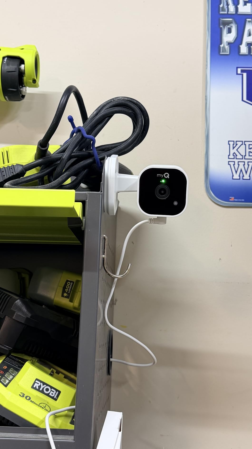 myQ Garage Plug-in Camera Gen 2 - 2K Smart Wi-Fi Garage Camera with Night Vision, Wide-Angle Lens, 2-Way Audio, Magnetic Base & Motion Alerts, App Control customer photo 1