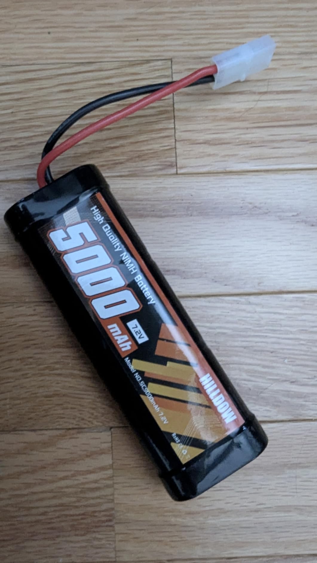 Hilldow 5000mAh NiMH RC Battery 7.2V Rechargeable Battery Pack with TMY Connector (2 Packs) customer photo 1
