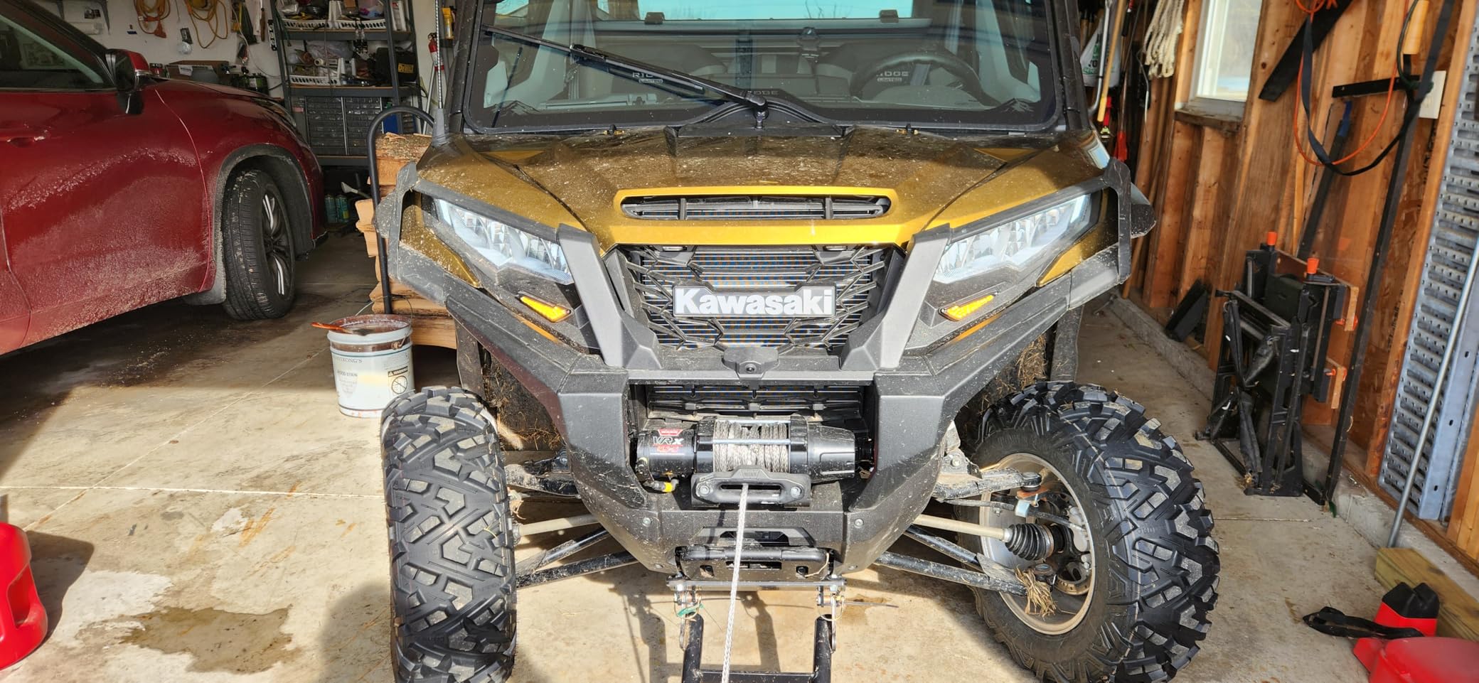 UTV Turn Signal Kit with 110D Horn, Pre-Wired, Plug & Play UTV Universal Street Legal Blinker kit with Integrated Rocker Switch, Compatible with Polaris, Can-Am, CFMOTO for Side By Side customer photo 1