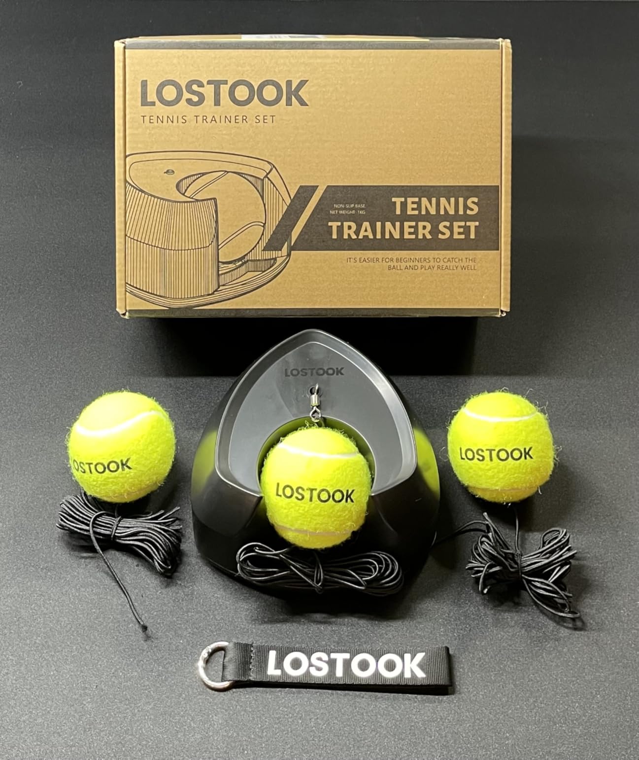 No-Fill Tennis Trainer, Solo Play Set for Backyard, Family Fun Skill Builder Kids Adults Beginners customer photo 1