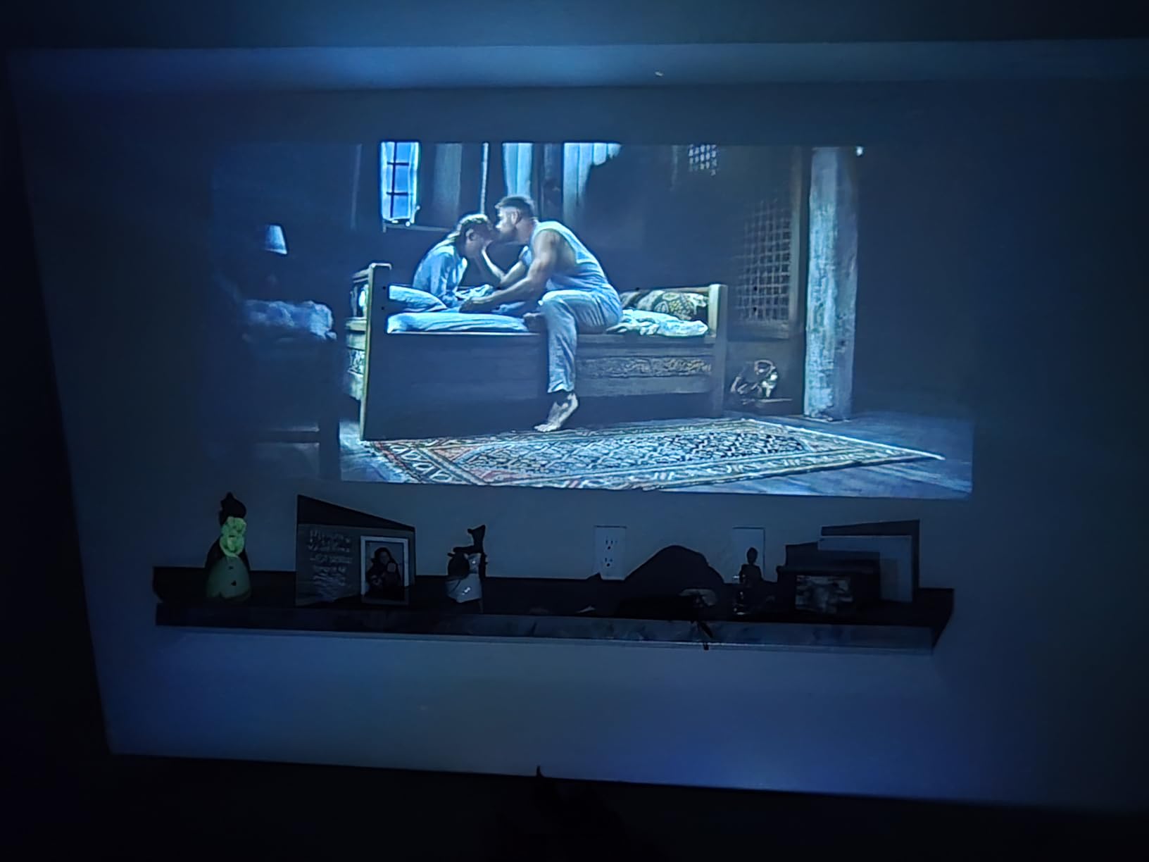 [3200 ANSI/ Official Apps/50W Audio] Outdoor 4K Projector with WiFi and Bluetooth, Auto Focus, Auto Keystone Smart Projector Support DoIby Audio, 2026 Upgrade GO2 Short Throw Projector with 360°Stand customer photo 1