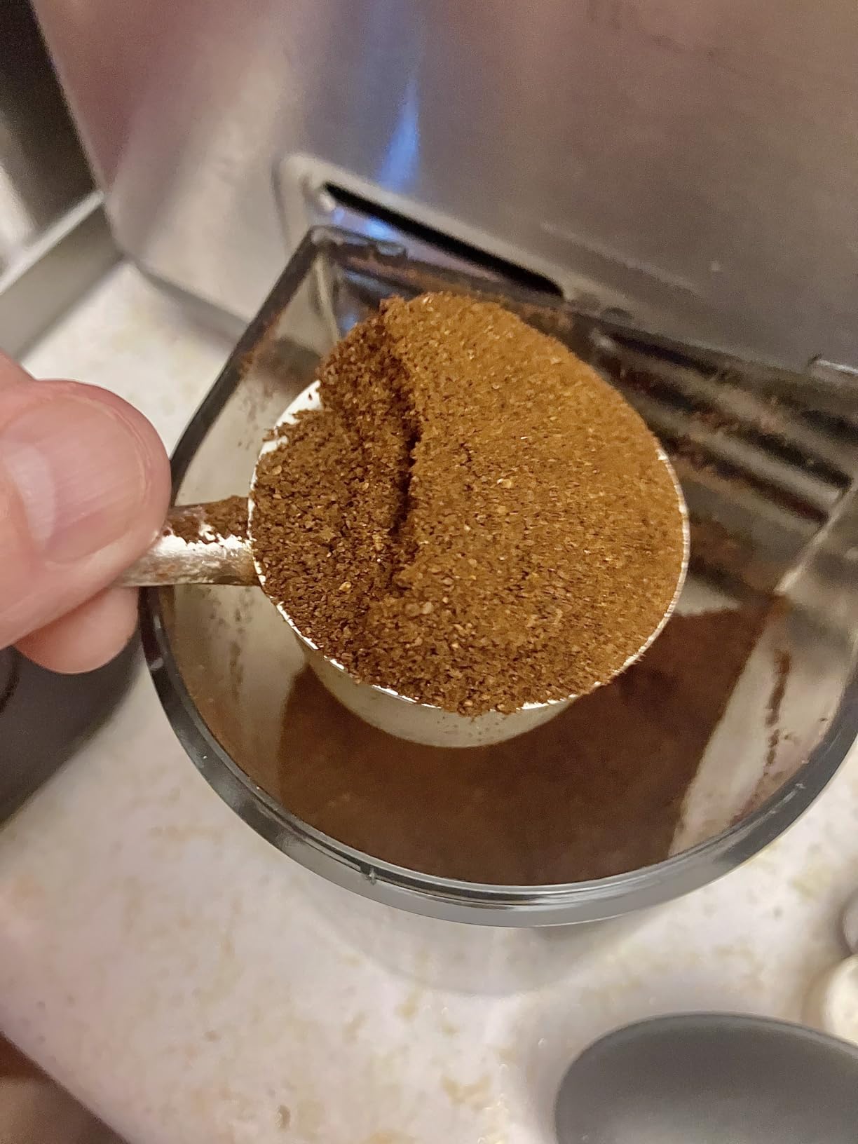 Aromaster Burr Coffee Grinder with 48 Grind Settings, Conical Coffee Bean Grinder for Home Use customer photo 1