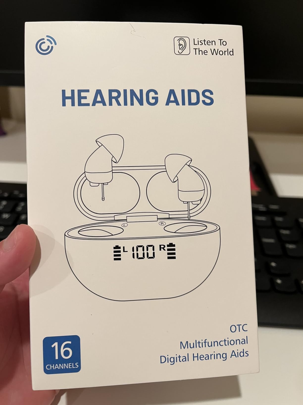 Hearing Aids for Seniors, Invisible Rechargeable Digital OTC Hearing Aids (Not Amplifiers) with 16-Channel Sound Processing Noise Cancelling Auto-On/Off customer photo 2