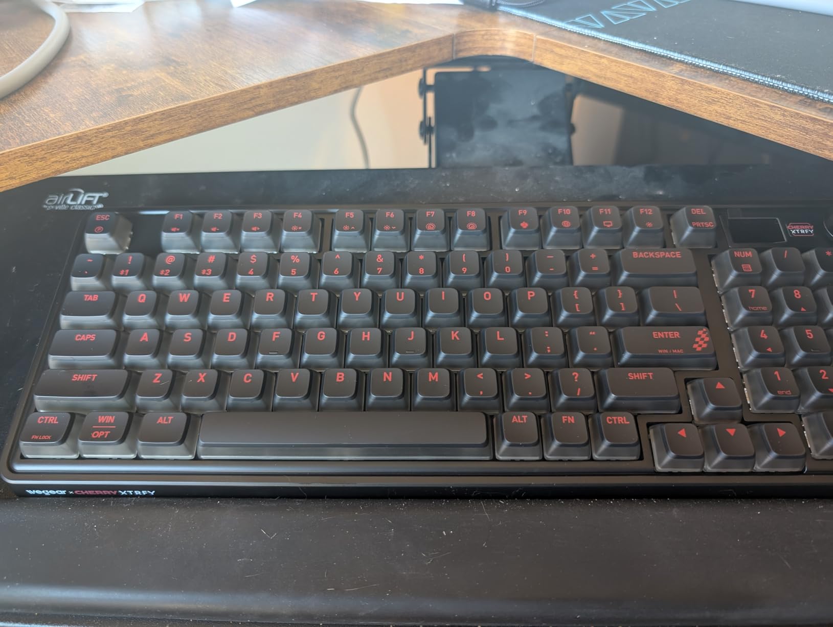 PIXIU 98 Mechanical Gaming Keyboard with Knob, Cherry MX2A Red Switches, 8K Hz Polling, Tri-Mode Gasket Key-Board for PC/Mac/Laptop, Hot Swappable, PBT, RGB Backlit, 95 Keys customer photo 2