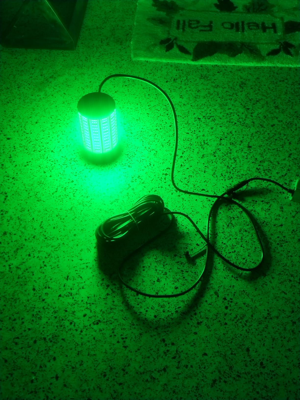 Underwater Fishing Light 120W 15000LM, 530nm Green Submersible Fish Attractant Light with 30FT Cord, 100-240V AC to 12V DC Adapter, 40FT Safety Cable, for Night Fishing, Dock, Boat customer photo 2
